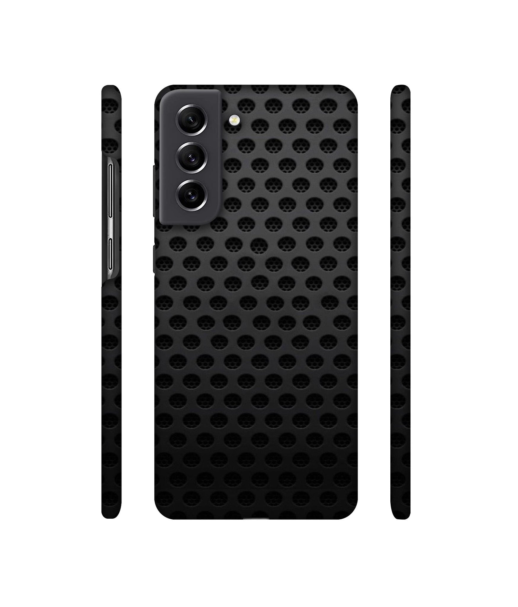 Black Circle Designer Hard Back Cover for Samsung Galaxy S21 FE 5G