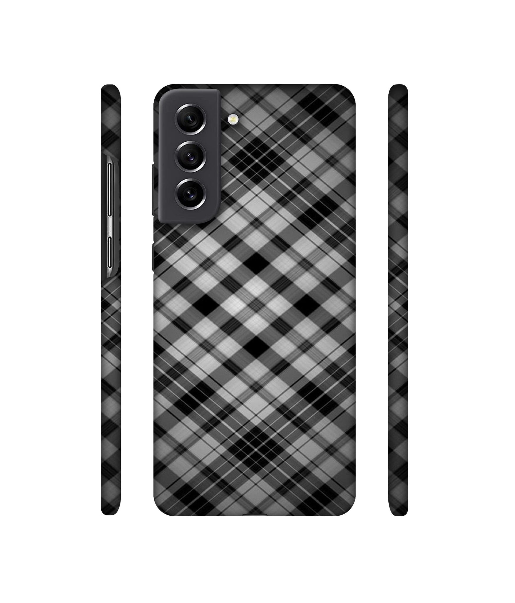 Black Stripes Pattern Designer Hard Back Cover for Samsung Galaxy S21 FE 5G