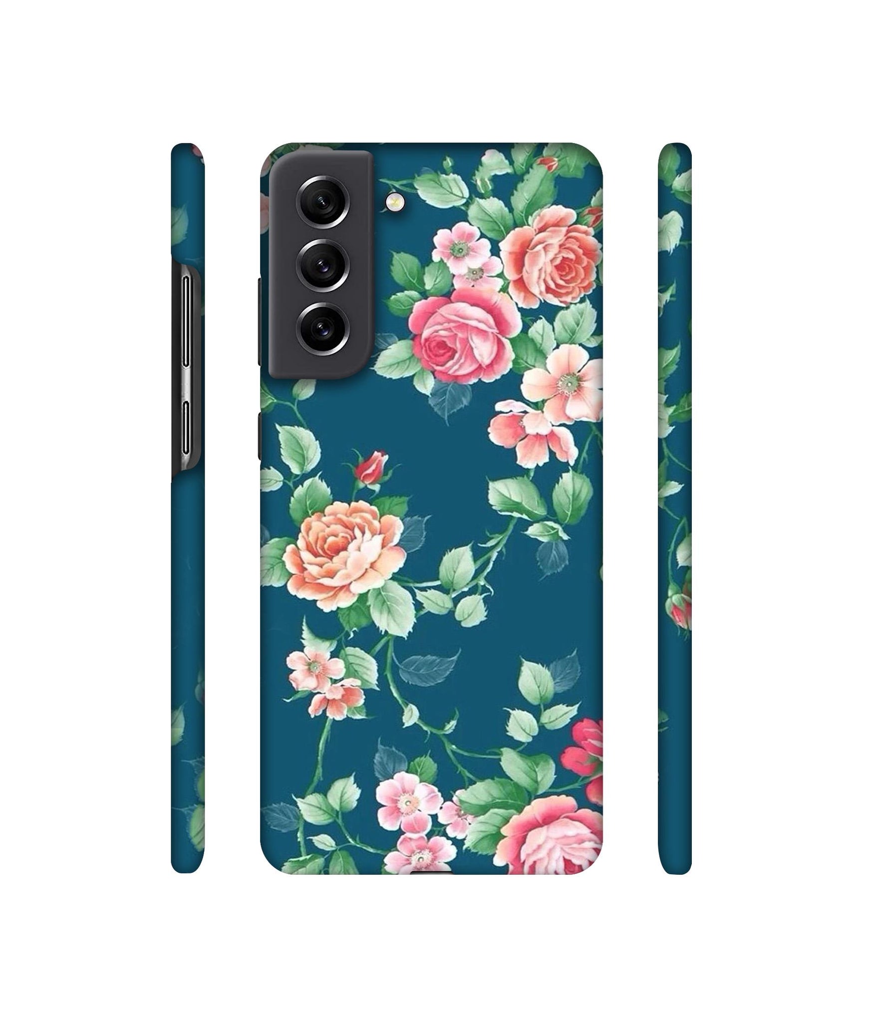 Vintage Floral Designer Hard Back Cover for Samsung Galaxy S21 FE 5G