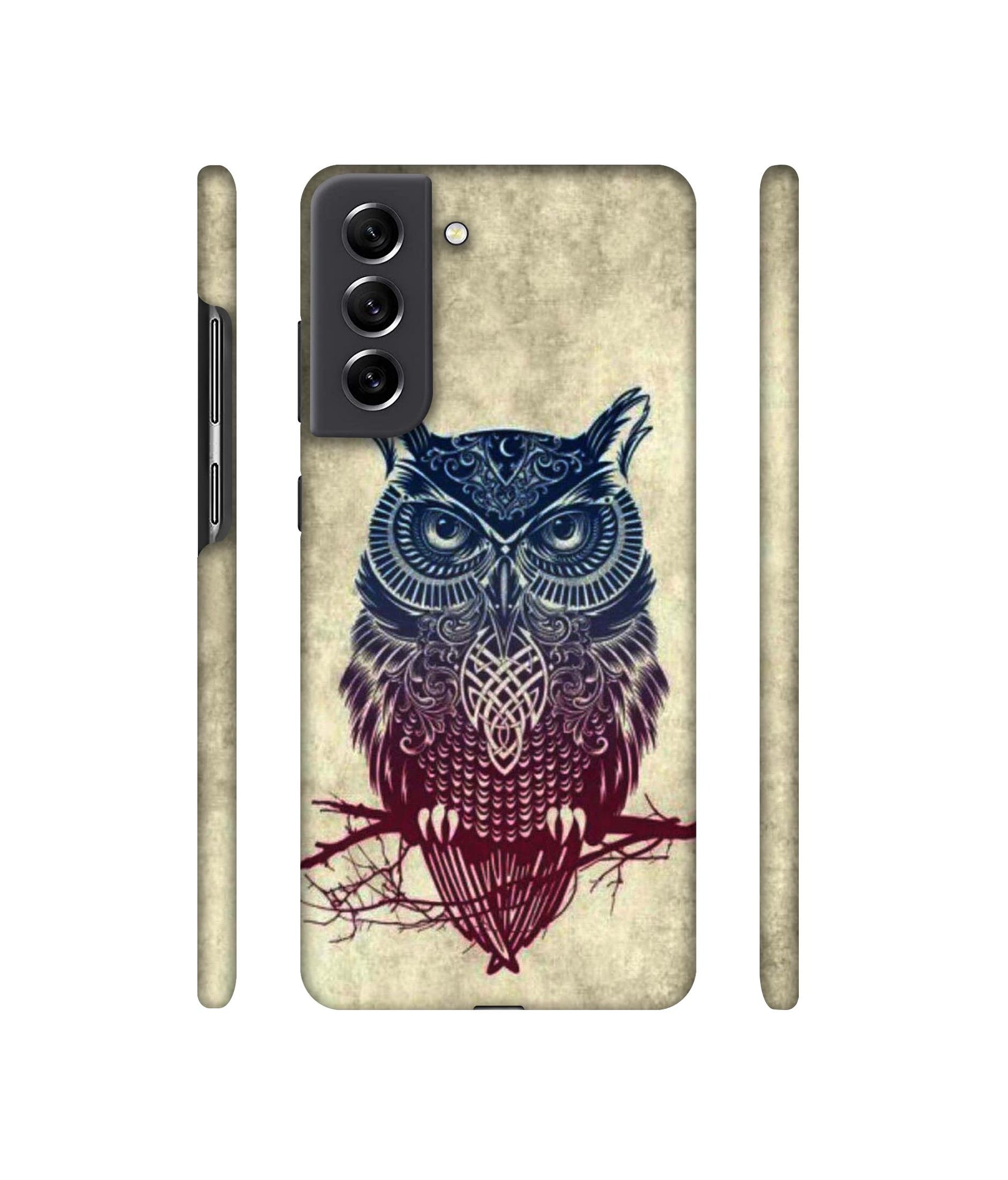 Owl Pattern Designer Hard Back Cover for Samsung Galaxy S21 FE 5G