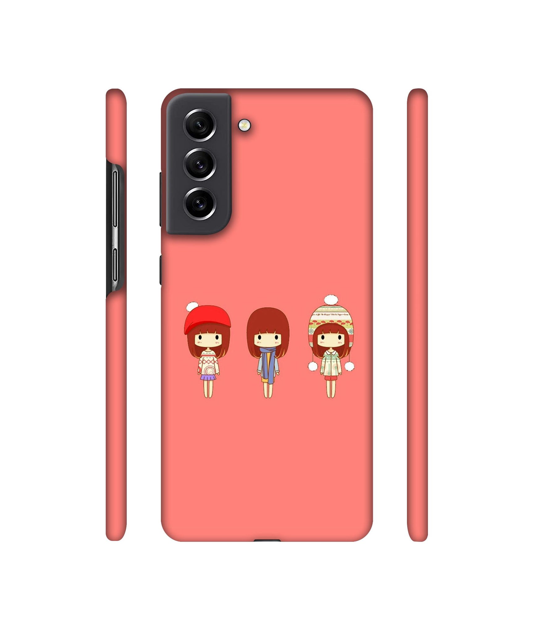 Cute Girls Designer Hard Back Cover for Samsung Galaxy S21 FE 5G