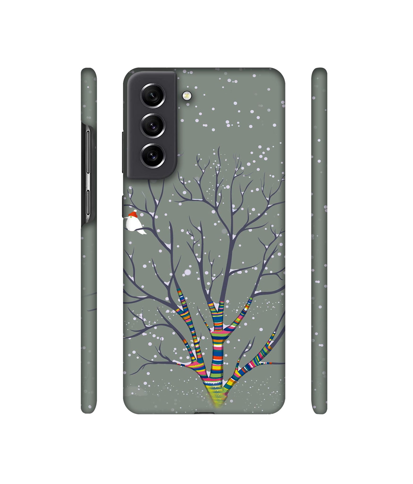 Winter Pattern Print Designer Hard Back Cover for Samsung Galaxy S21 FE 5G