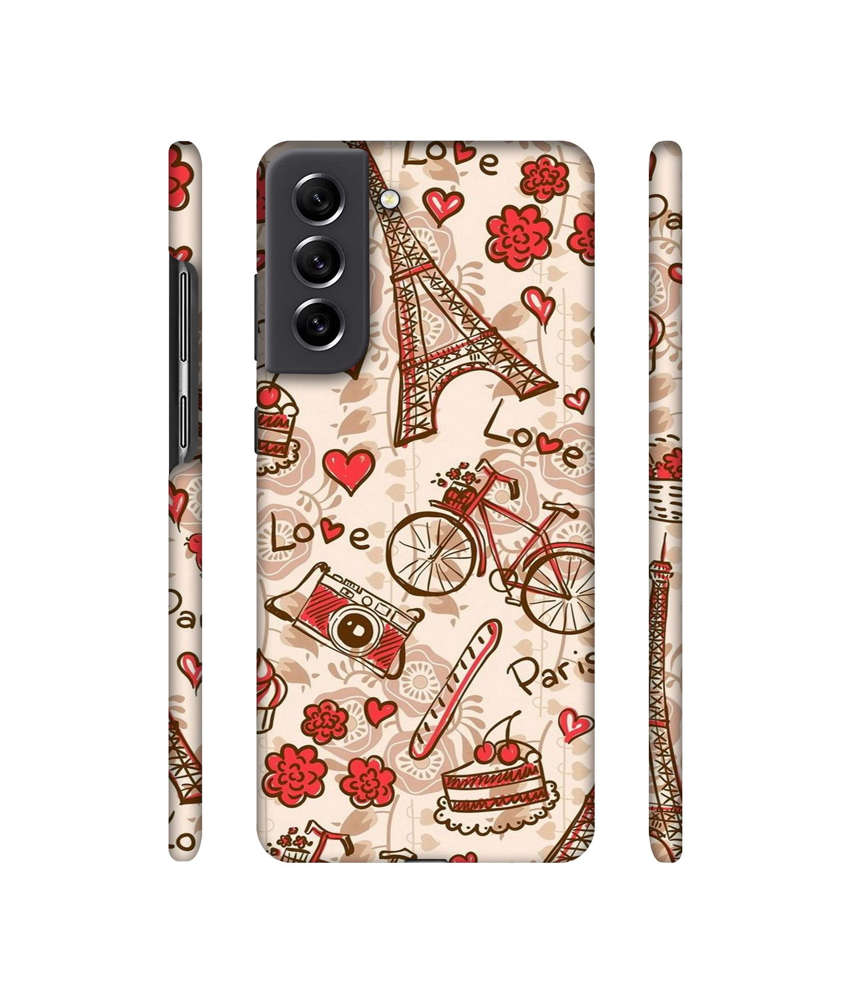 Vintage Paris Designer Hard Back Cover for Samsung Galaxy S21 FE 5G