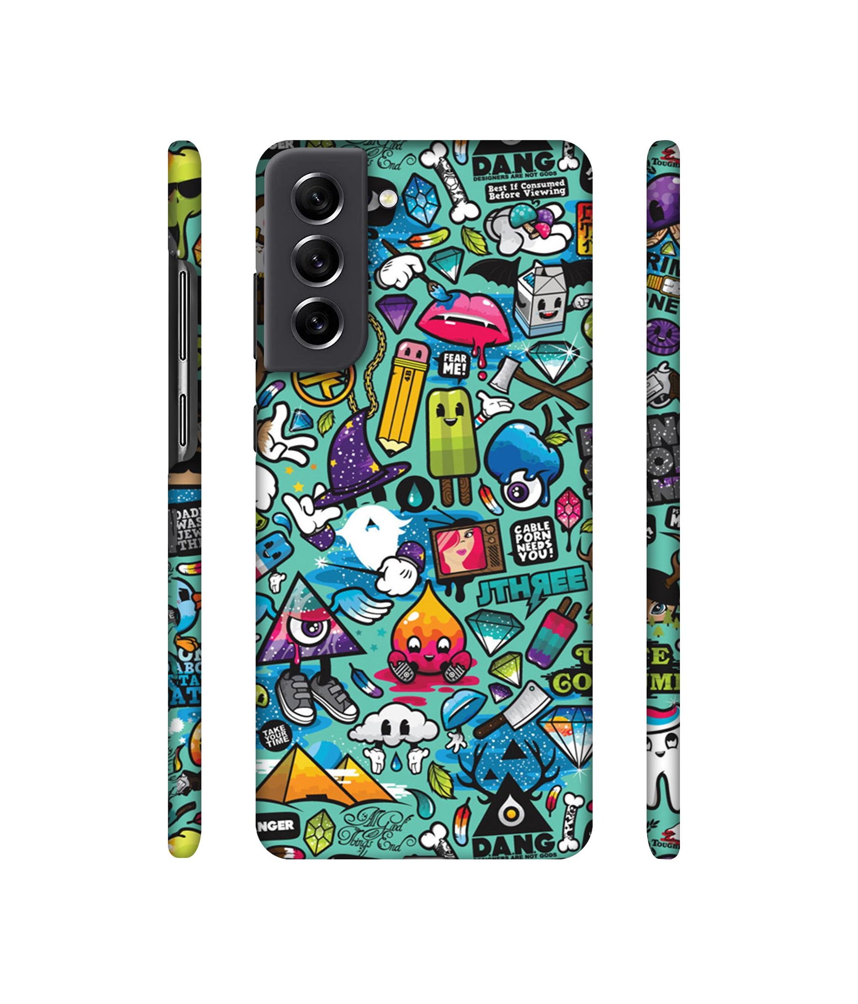 Crazy Designer Hard Back Cover for Samsung Galaxy S21 FE 5G