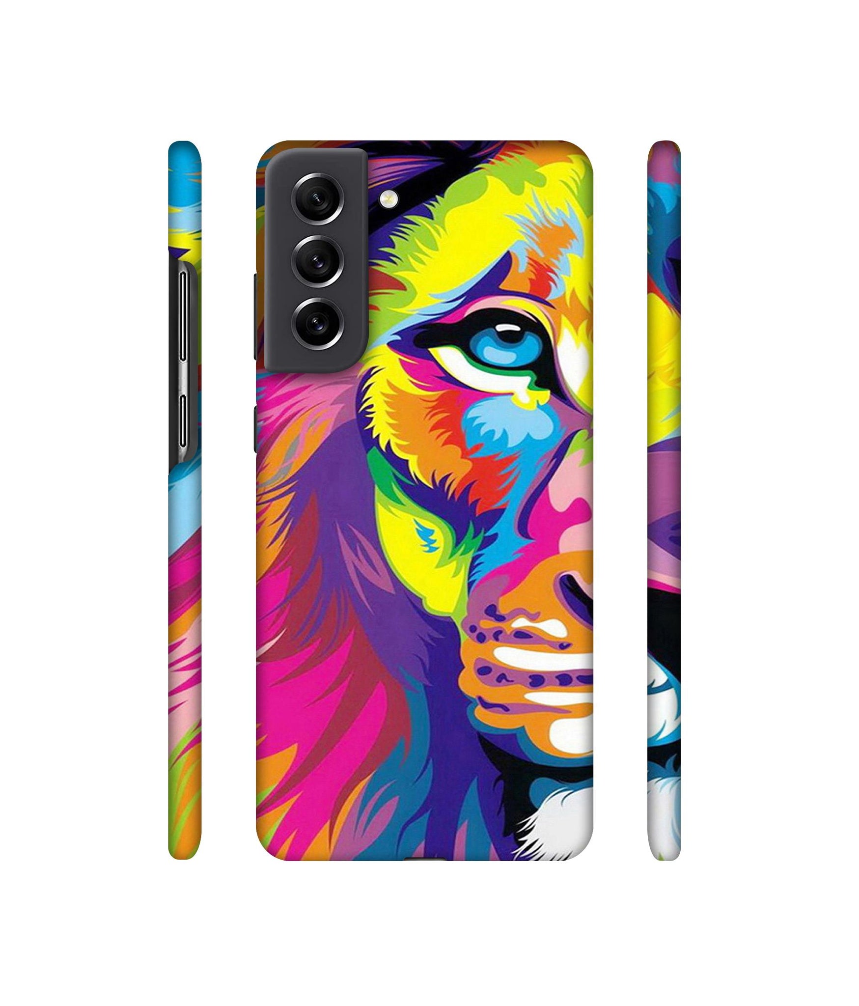 Lion Designer Hard Back Cover for Samsung Galaxy S21 FE 5G