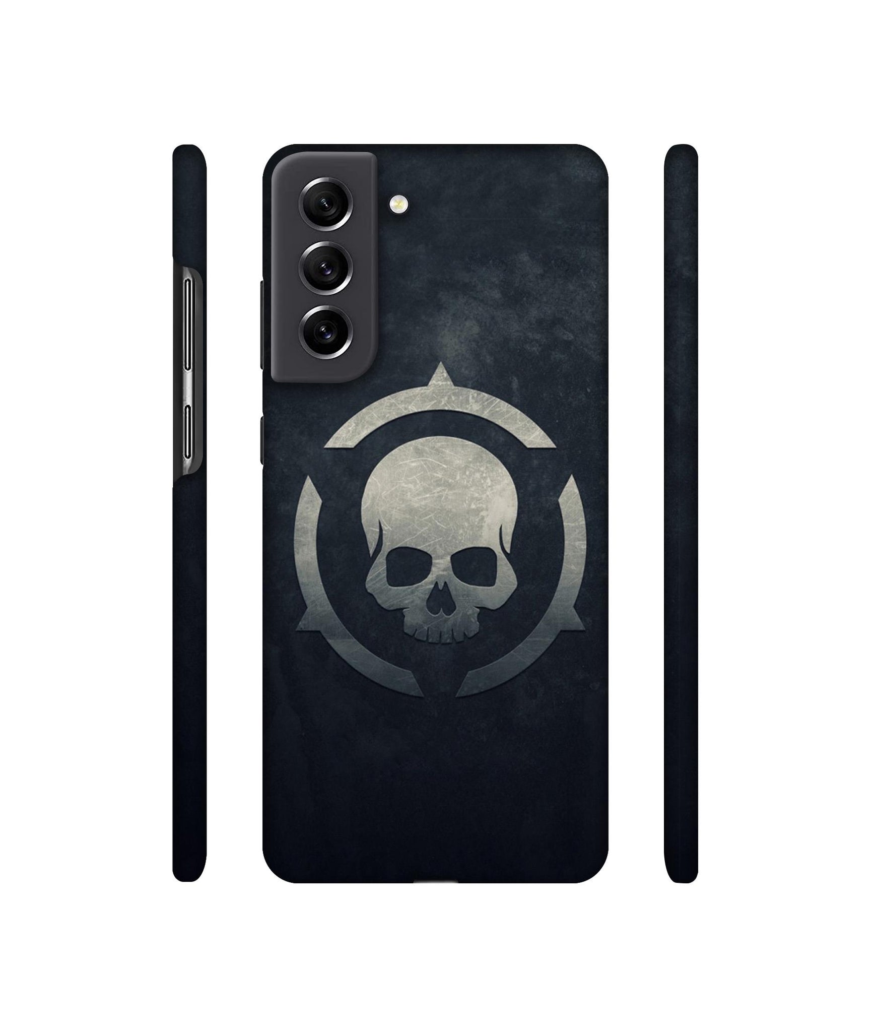 Skull Pattern Print Designer Hard Back Cover for Samsung Galaxy S21 FE 5G