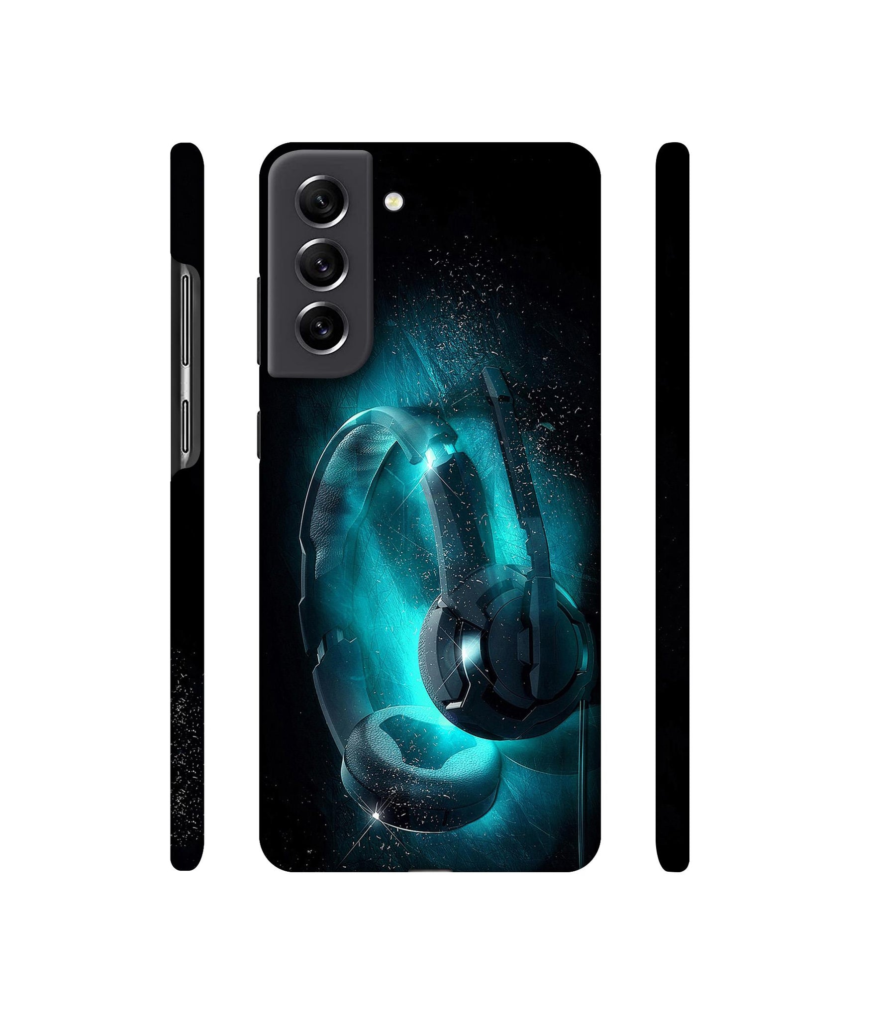 Cool Headphone Designer Hard Back Cover for Samsung Galaxy S21 FE 5G