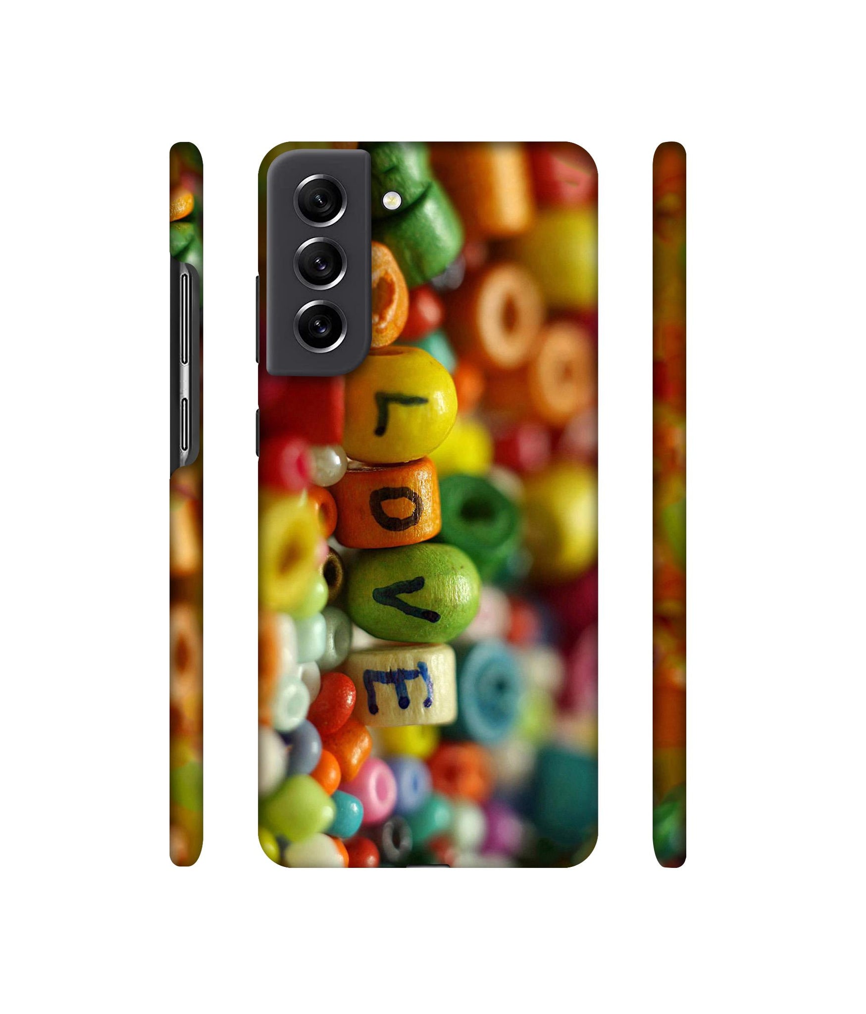 Colorful Love Designer Hard Back Cover for Samsung Galaxy S21 FE 5G