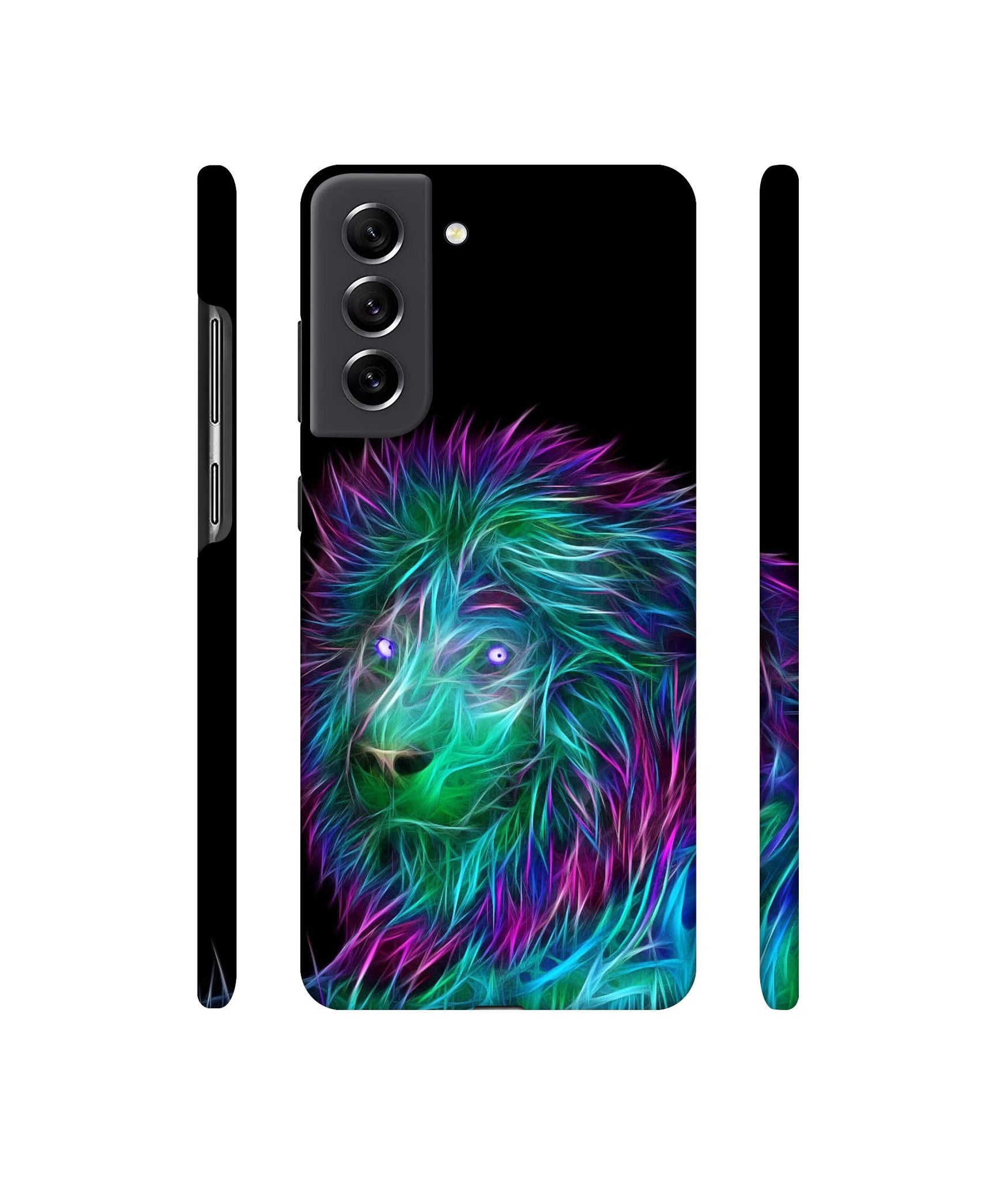 3D Lion Designer Hard Back Cover for Samsung Galaxy S21 FE 5G