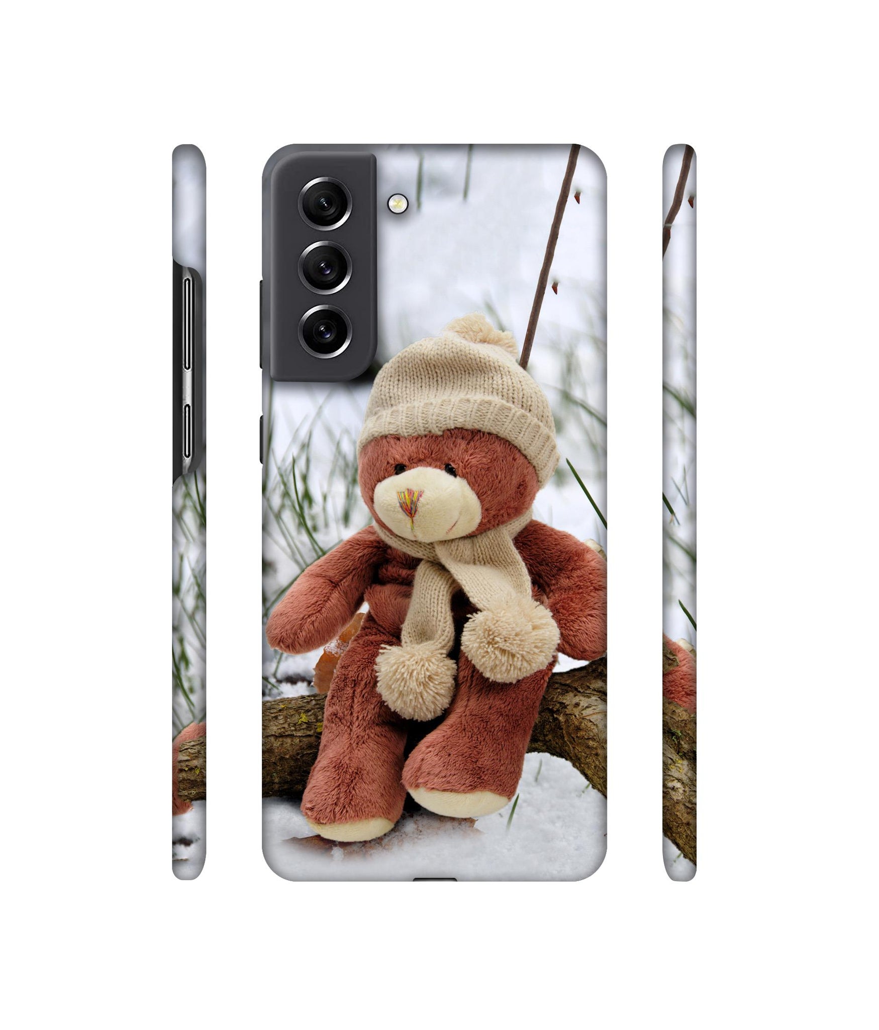 Woolen Bear Designer Hard Back Cover for Samsung Galaxy S21 FE 5G