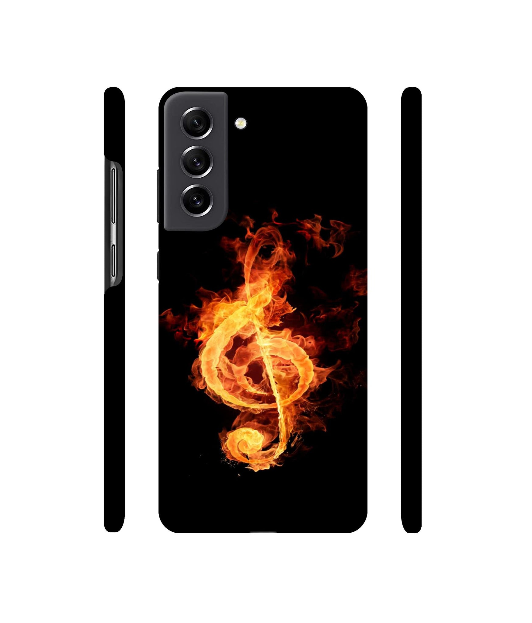 Fire Note Designer Hard Back Cover for Samsung Galaxy S21 FE 5G