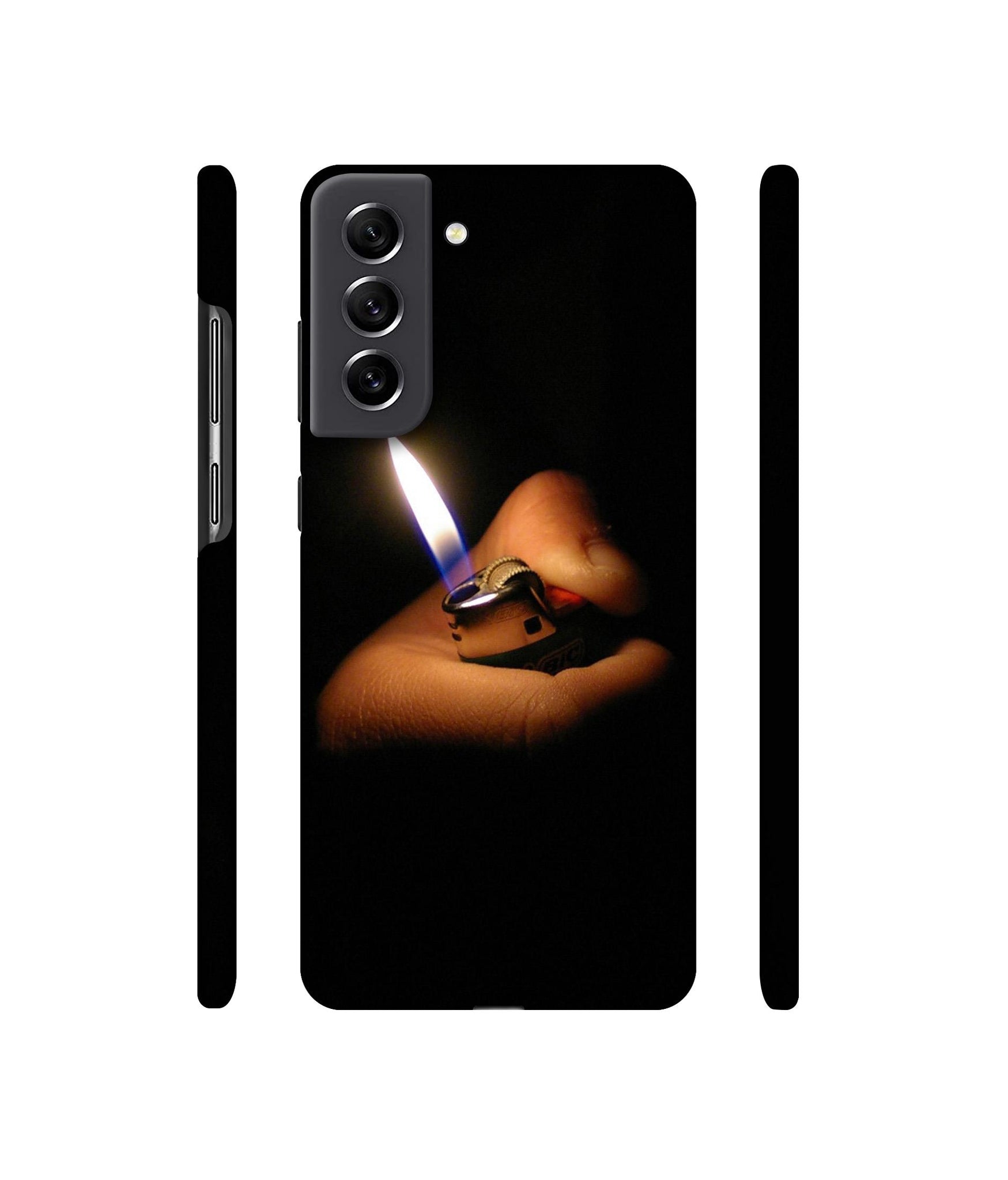 Lighter Flames Designer Hard Back Cover for Samsung Galaxy S21 FE 5G