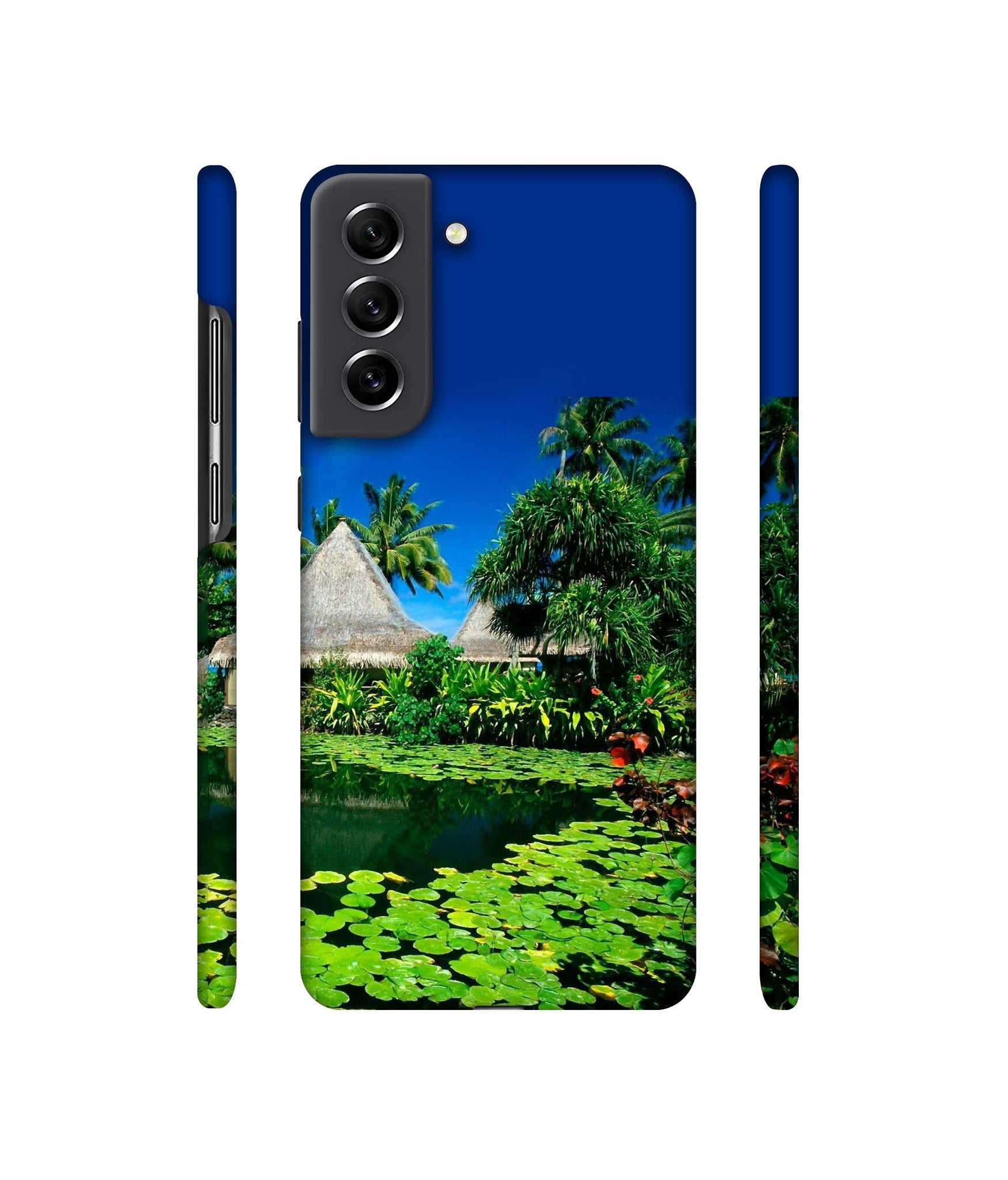 Tropics Water Designer Hard Back Cover for Samsung Galaxy S21 FE 5G