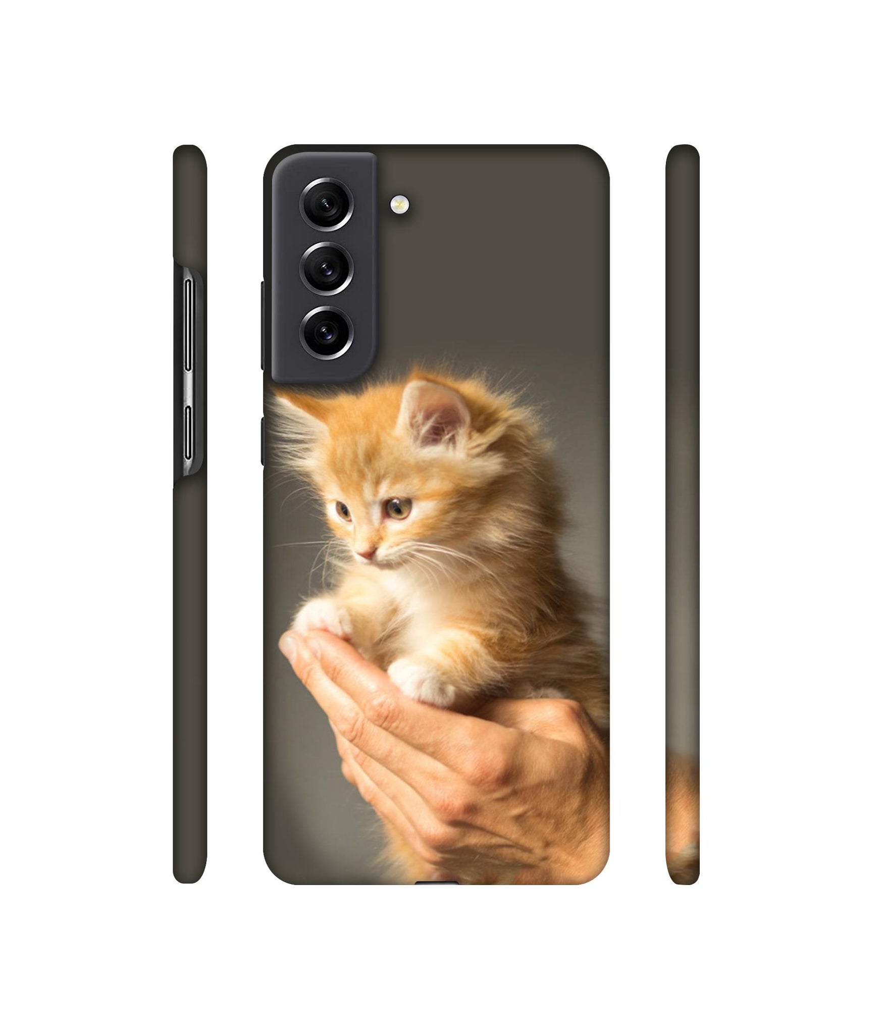 Cute Kitten Designer Hard Back Cover for Samsung Galaxy S21 FE 5G