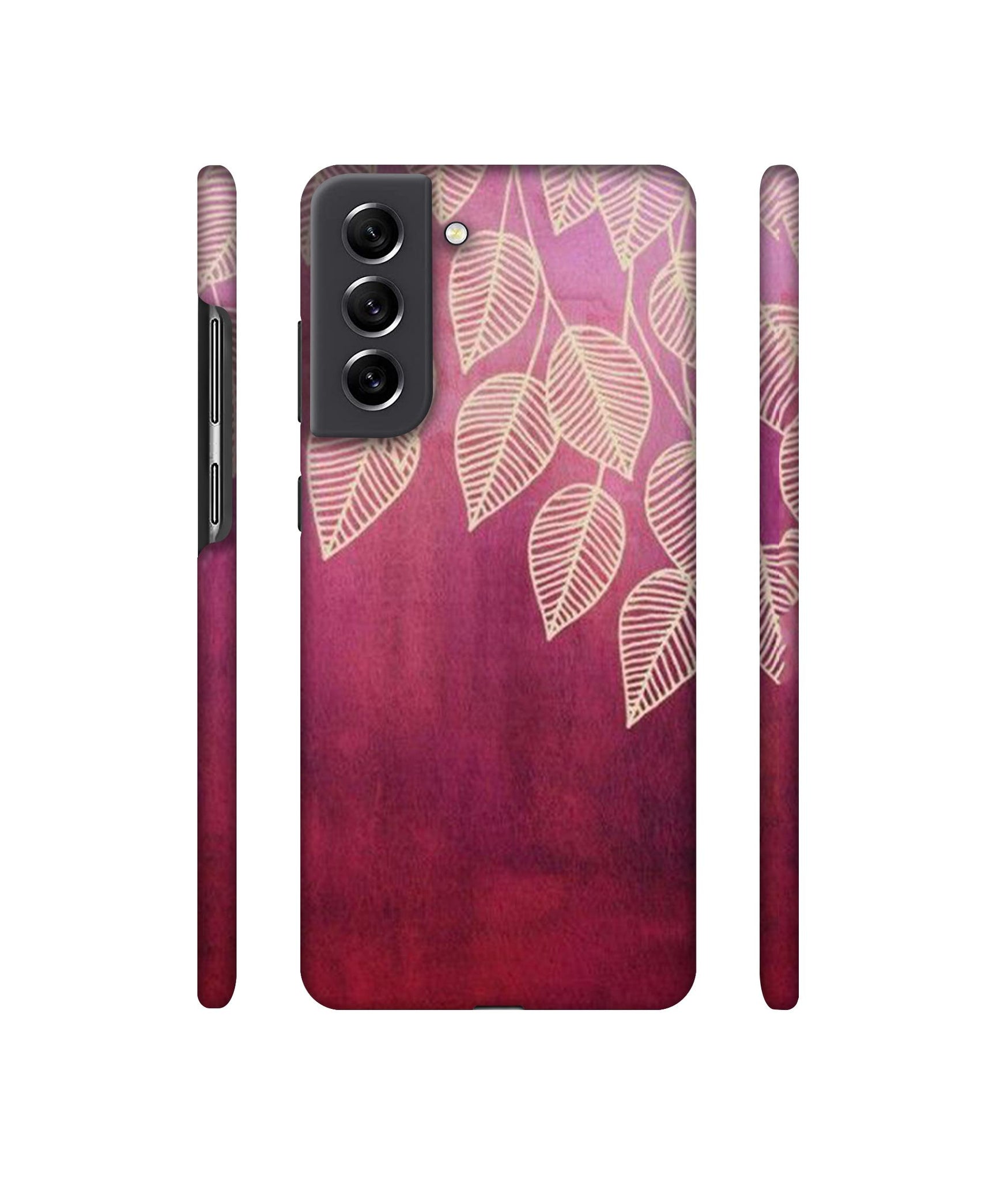 Leaf Pattern Designer Hard Back Cover for Samsung Galaxy S21 FE 5G