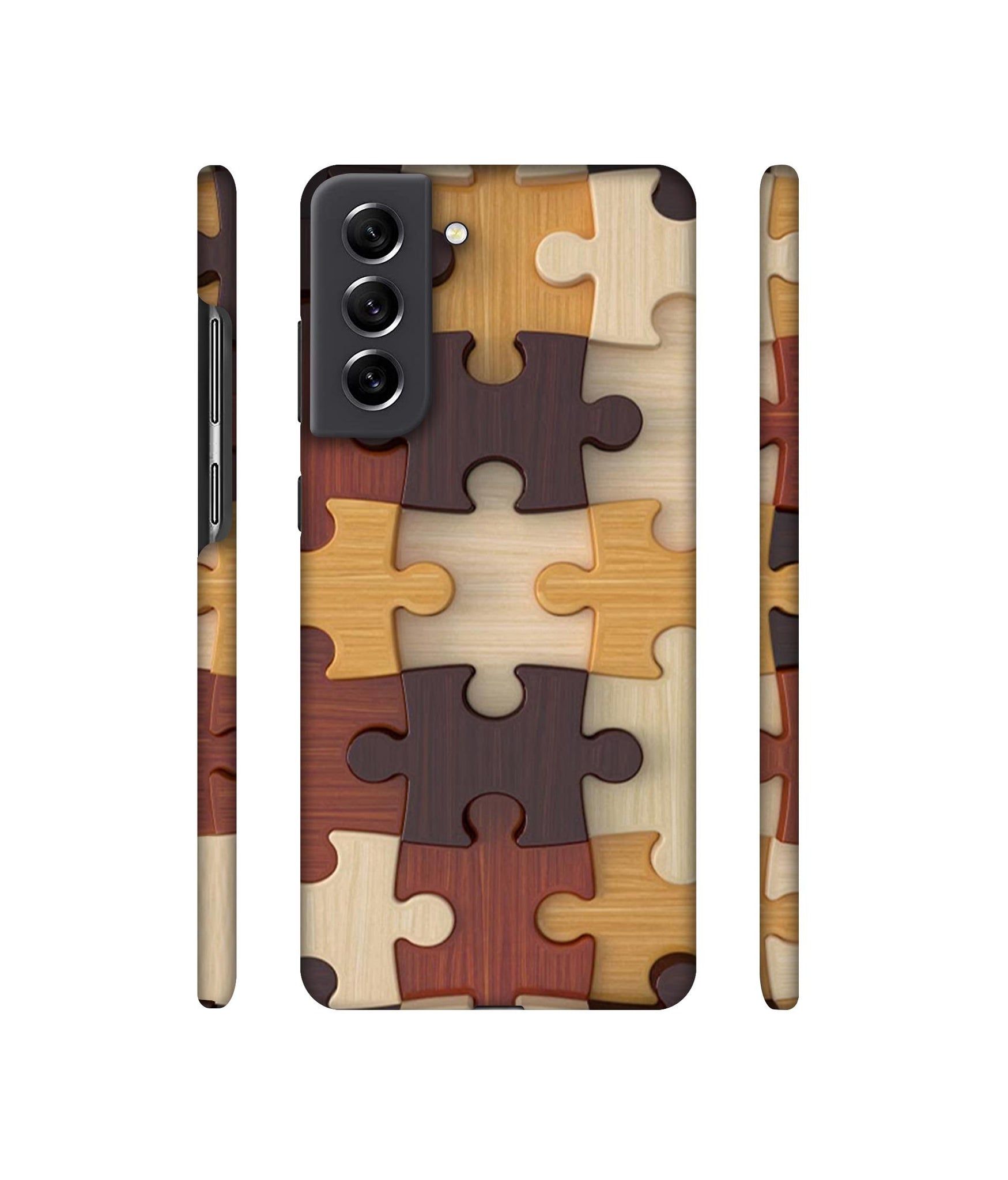 Puzzle Pattern Designer Hard Back Cover for Samsung Galaxy S21 FE 5G