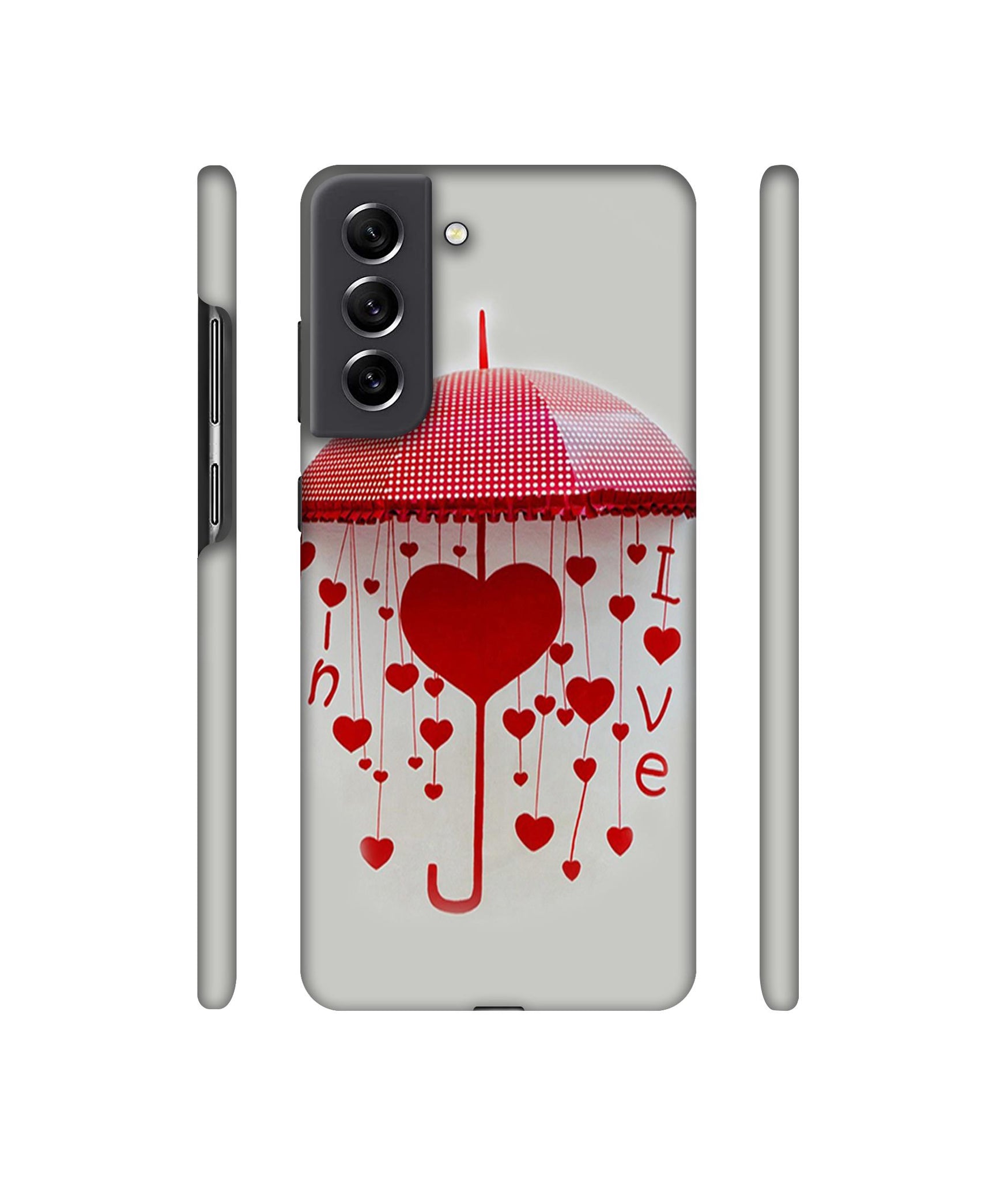 Love Heart Designer Hard Back Cover for Samsung Galaxy S21 FE 5G