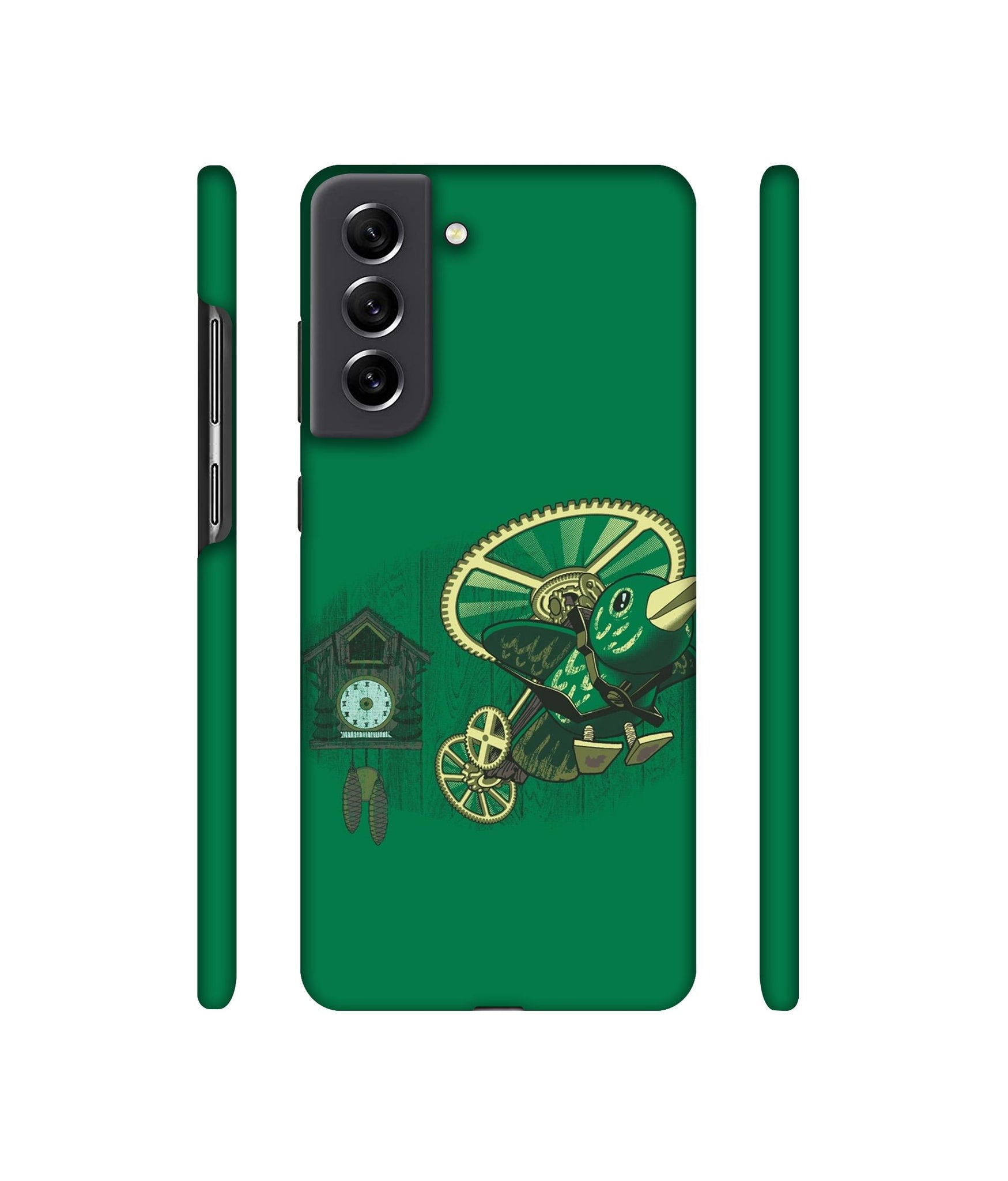 Clock Bird Designer Hard Back Cover for Samsung Galaxy S21 FE 5G