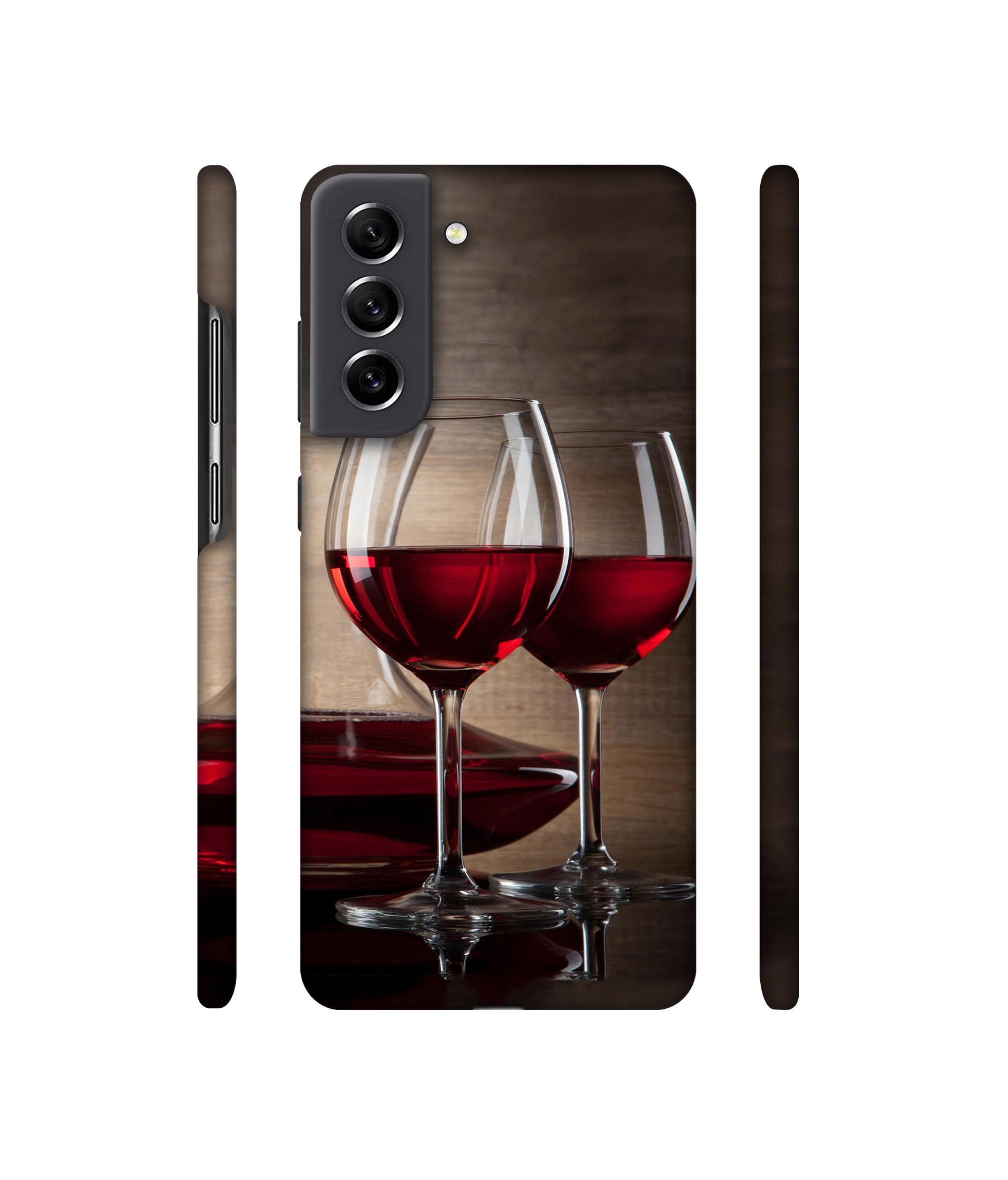 Wine Glass Designer Hard Back Cover for Samsung Galaxy S21 FE 5G