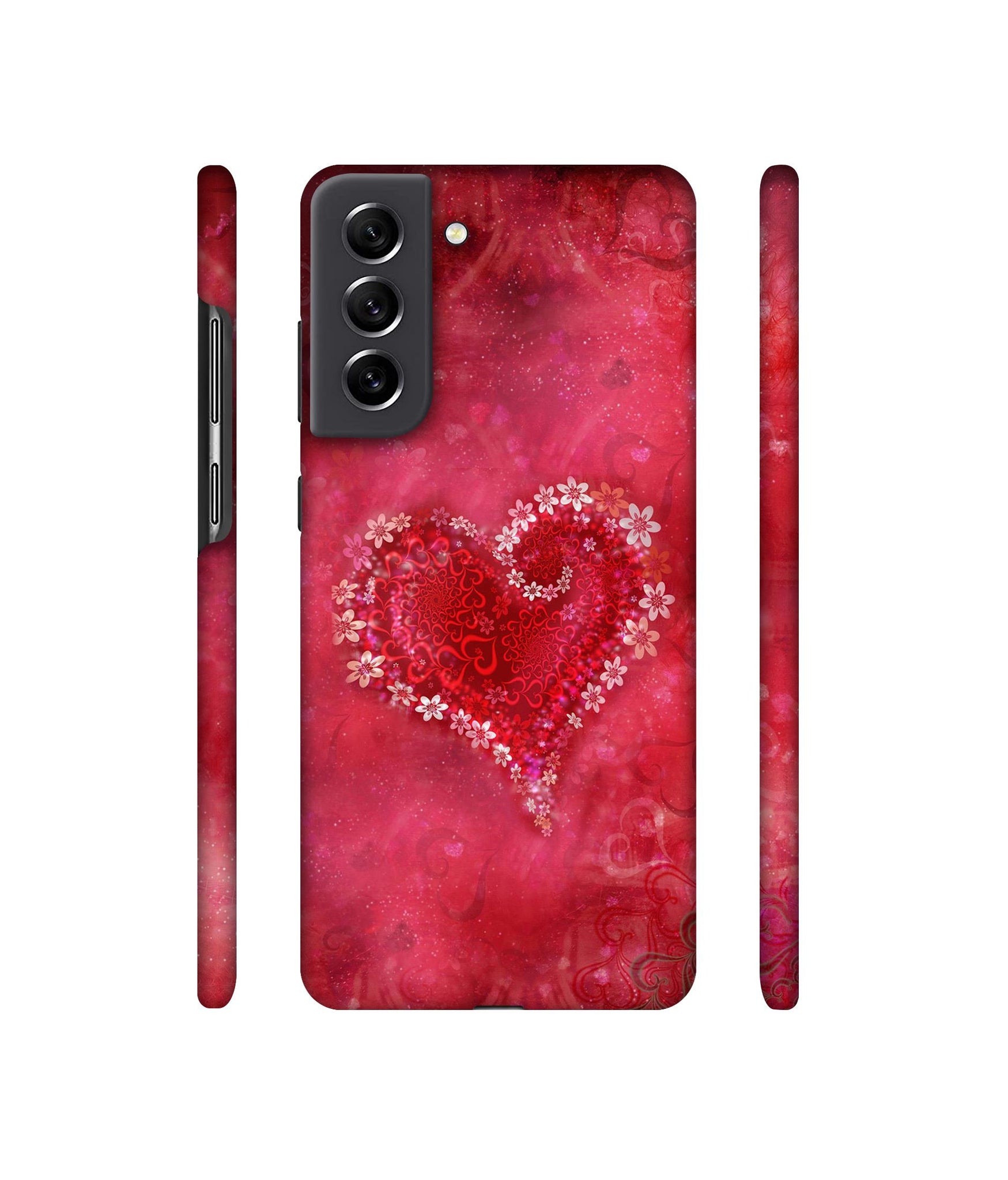 Heart Designer Hard Back Cover for Samsung Galaxy S21 FE 5G