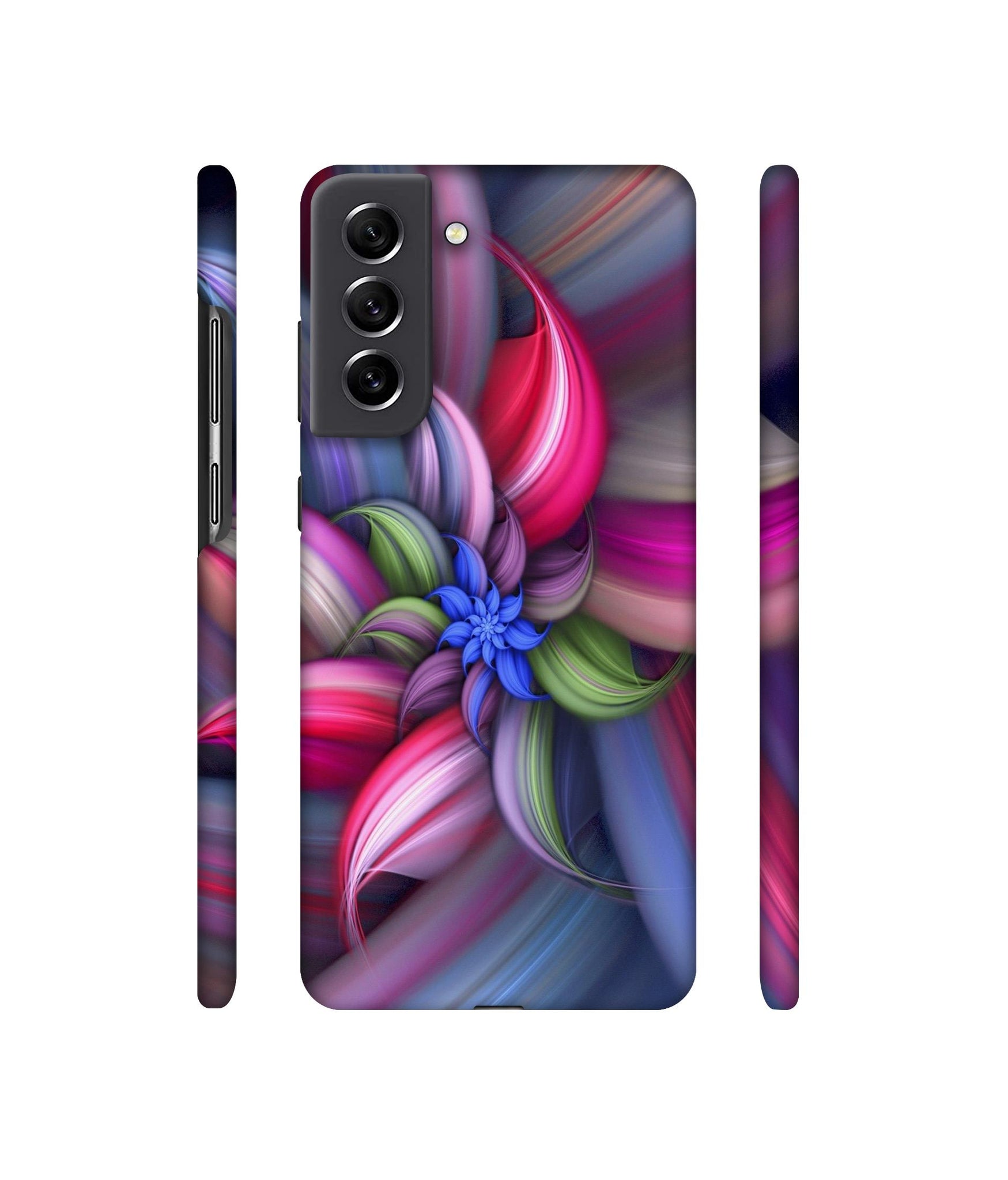 Colorful Flower Designer Hard Back Cover for Samsung Galaxy S21 FE 5G