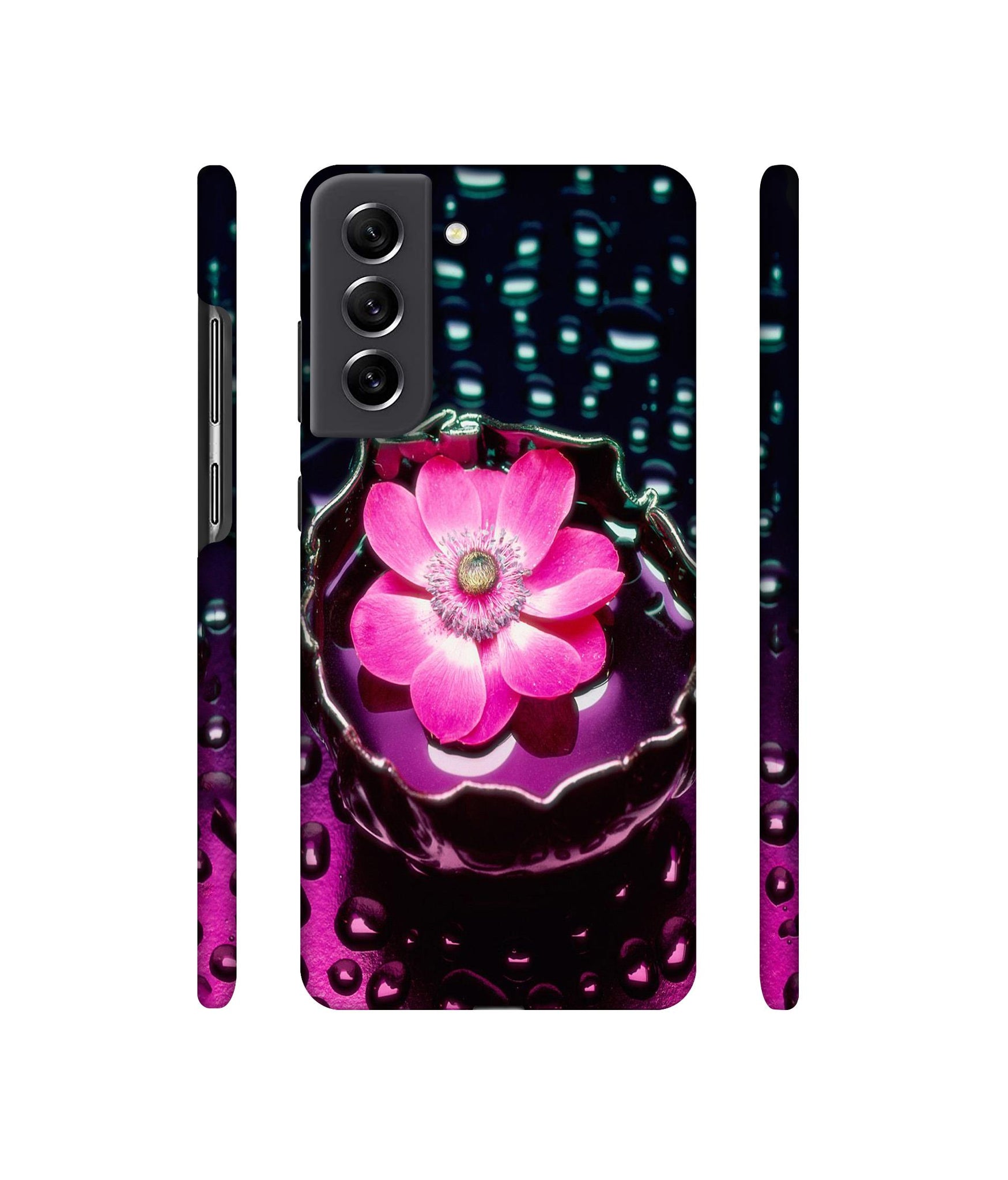 Flower in Water Designer Hard Back Cover for Samsung Galaxy S21 FE 5G