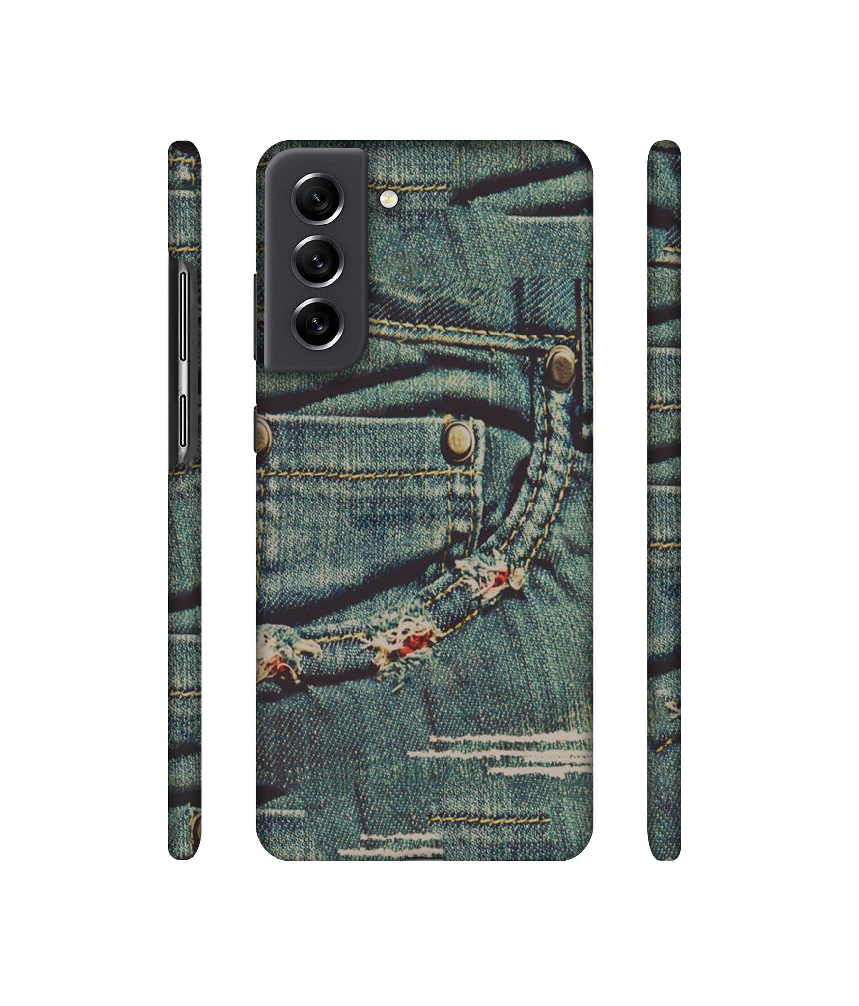 Jeans Designer Hard Back Cover for Samsung Galaxy S21 FE 5G