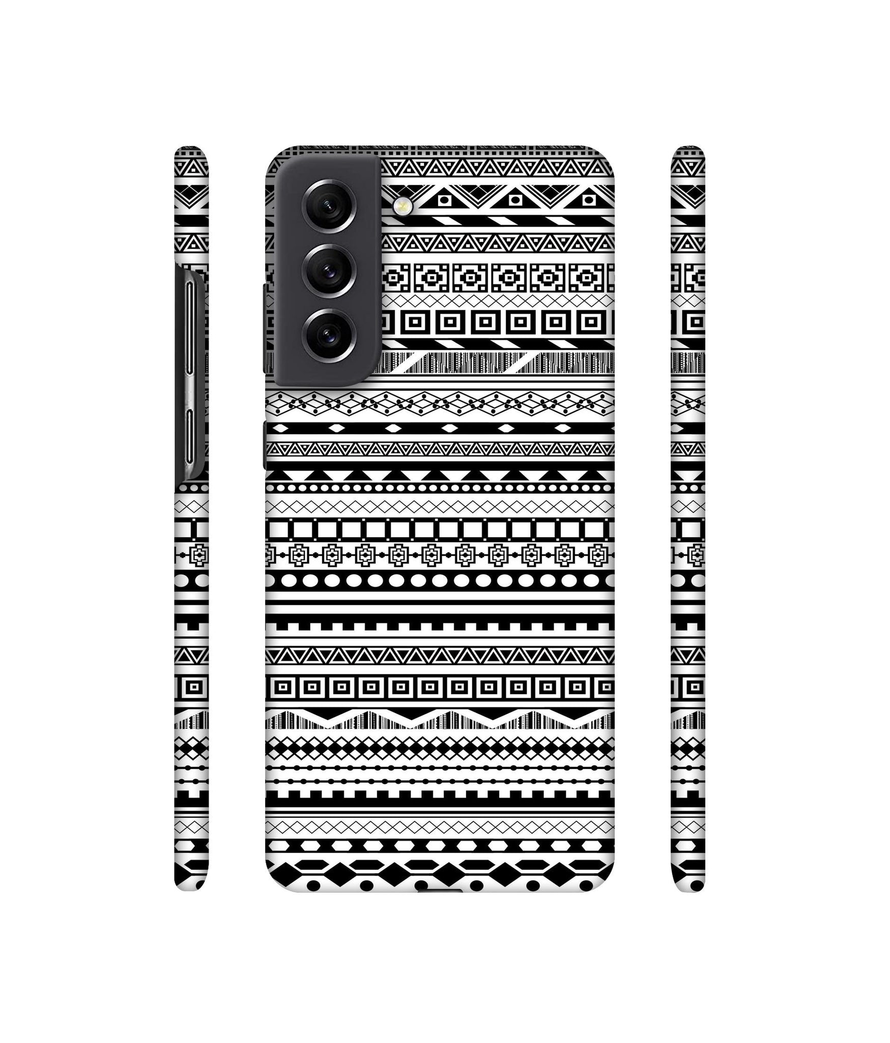 Black & White Patterns Designer Hard Back Cover for Samsung Galaxy S21 FE 5G
