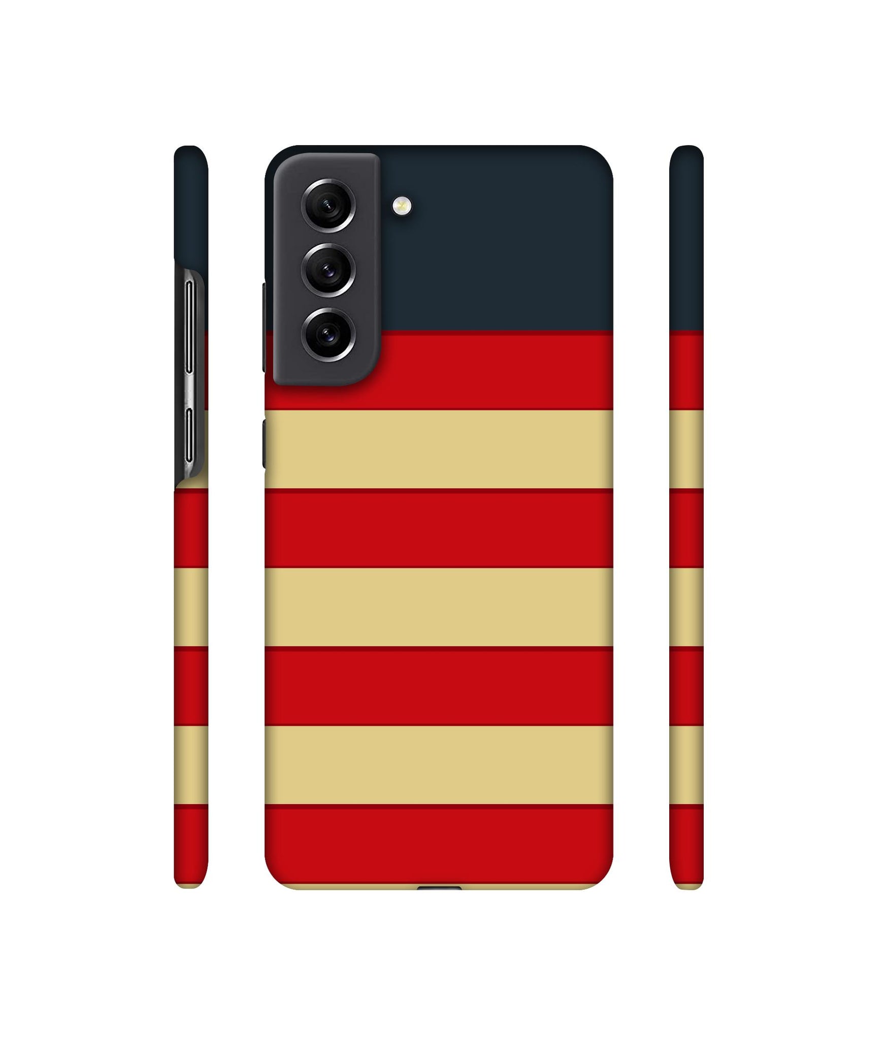 Multicolor Lines Designer Hard Back Cover for Samsung Galaxy S21 FE 5G