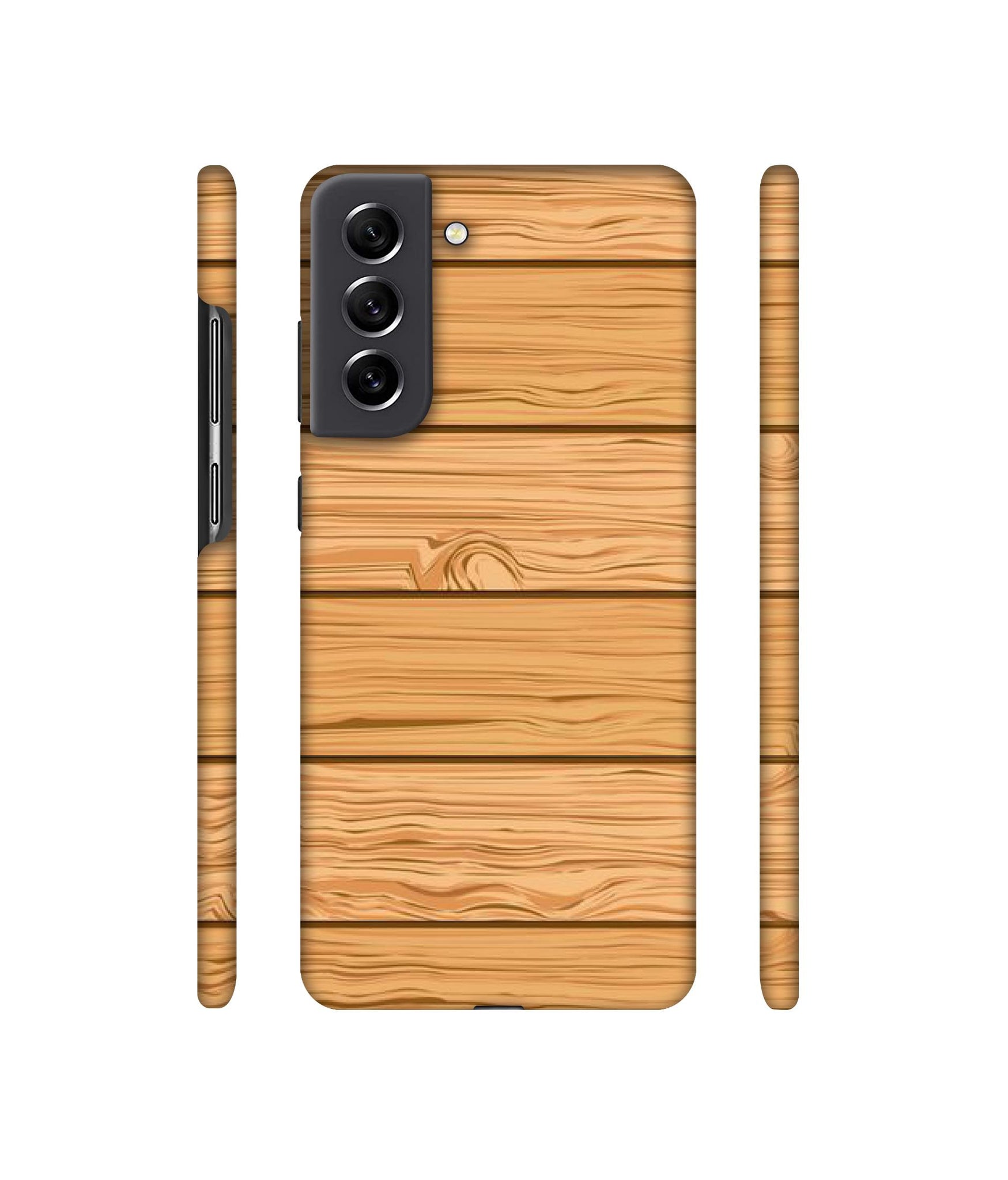 Wooden Texture Pattern Designer Hard Back Cover for Samsung Galaxy S21 FE 5G