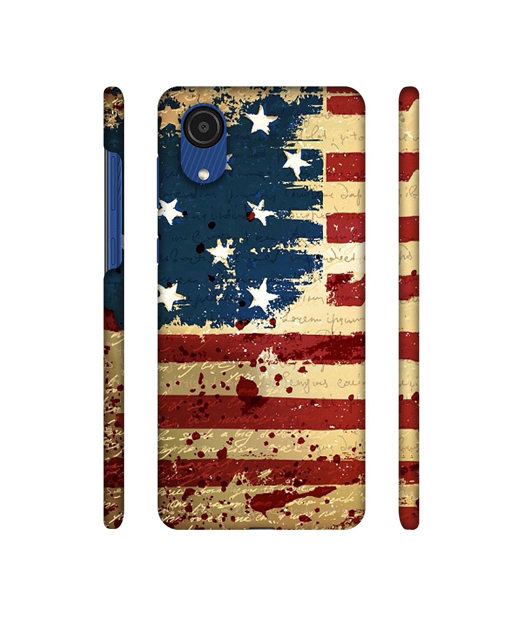 Colorful USA Flag Designer Hard Back Cover for Samsung Galaxy A03 Core