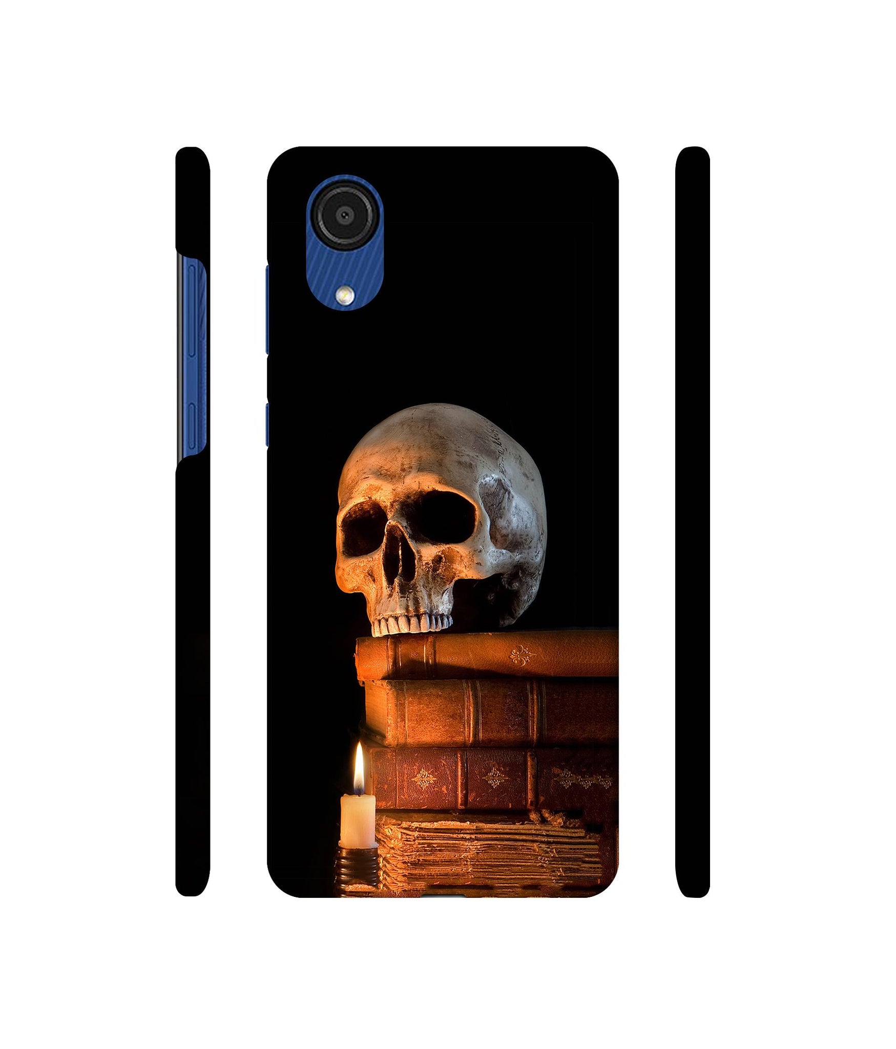 Skull Magic Candles Books Designer Hard Back Cover for Samsung Galaxy A03 Core