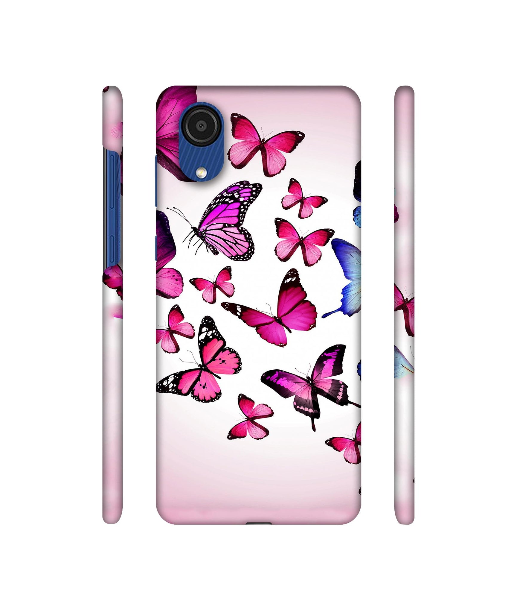 Flying Colorful Butterfly Designer Hard Back Cover for Samsung Galaxy A03 Core