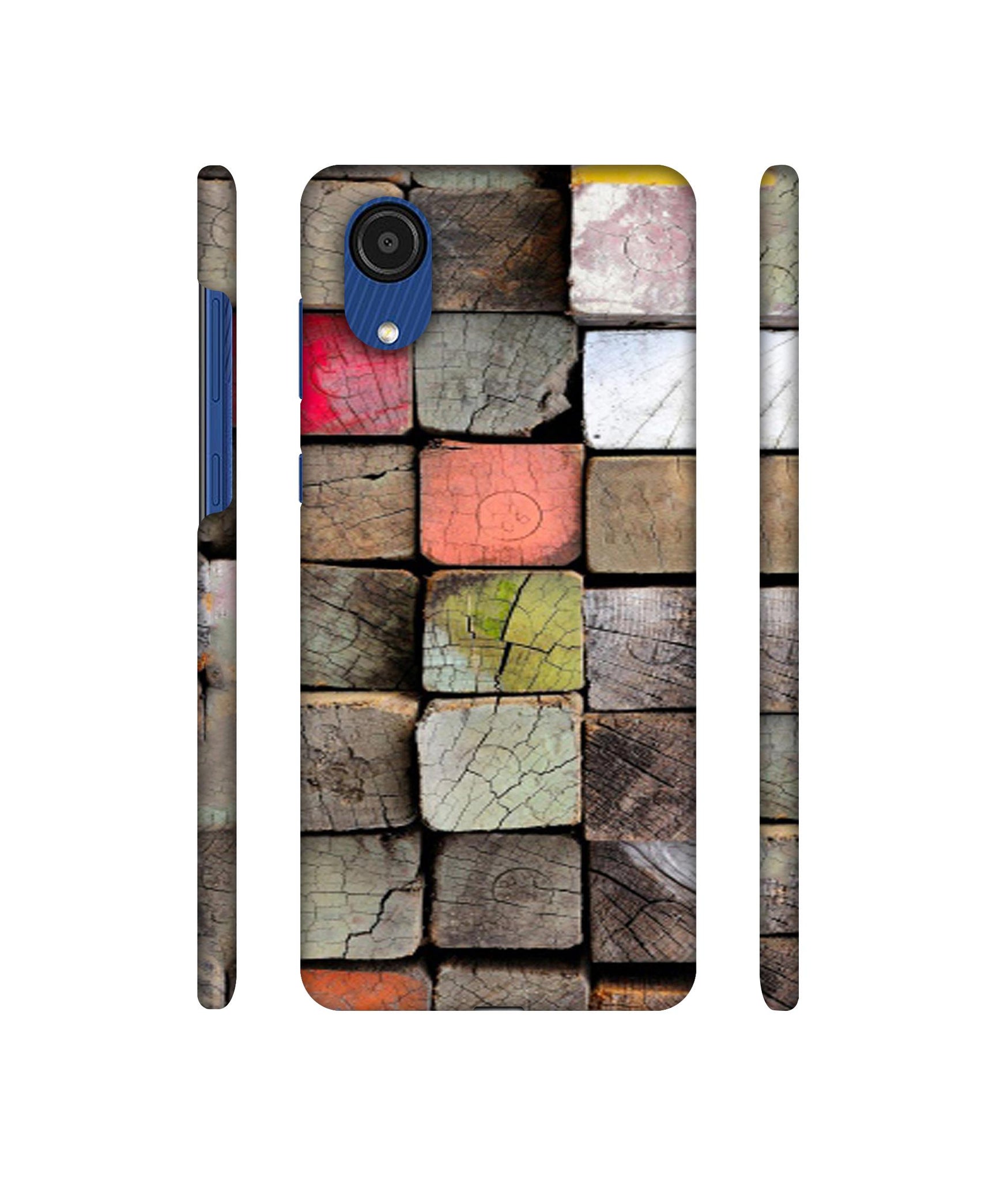 Wood Lumber Paint Designer Hard Back Cover for Samsung Galaxy A03 Core