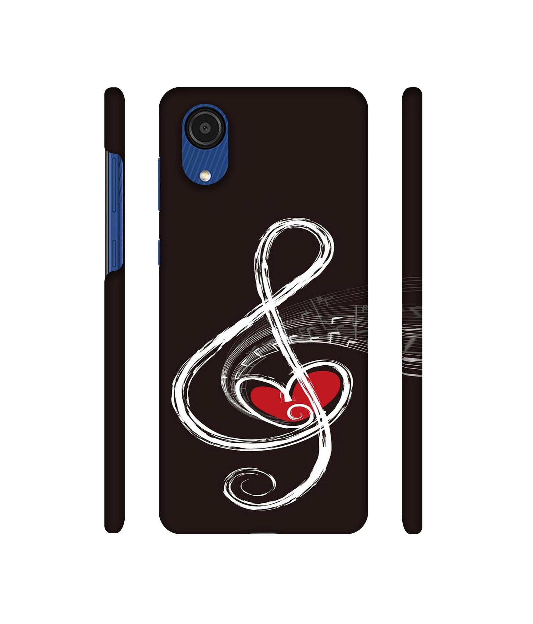 Love Note Music Designer Hard Back Cover for Samsung Galaxy A03 Core