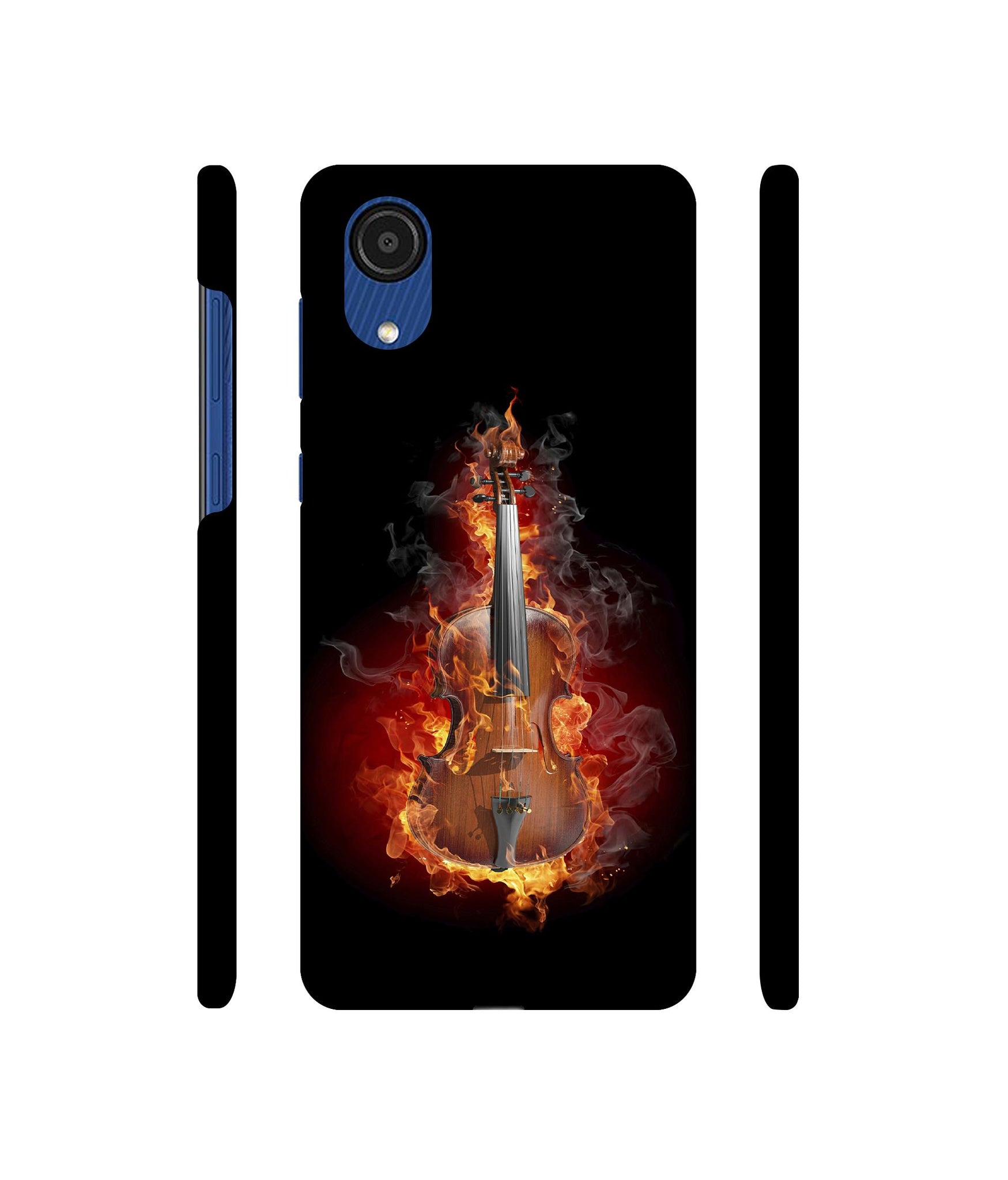 Burning Violin Designer Hard Back Cover for Samsung Galaxy A03 Core