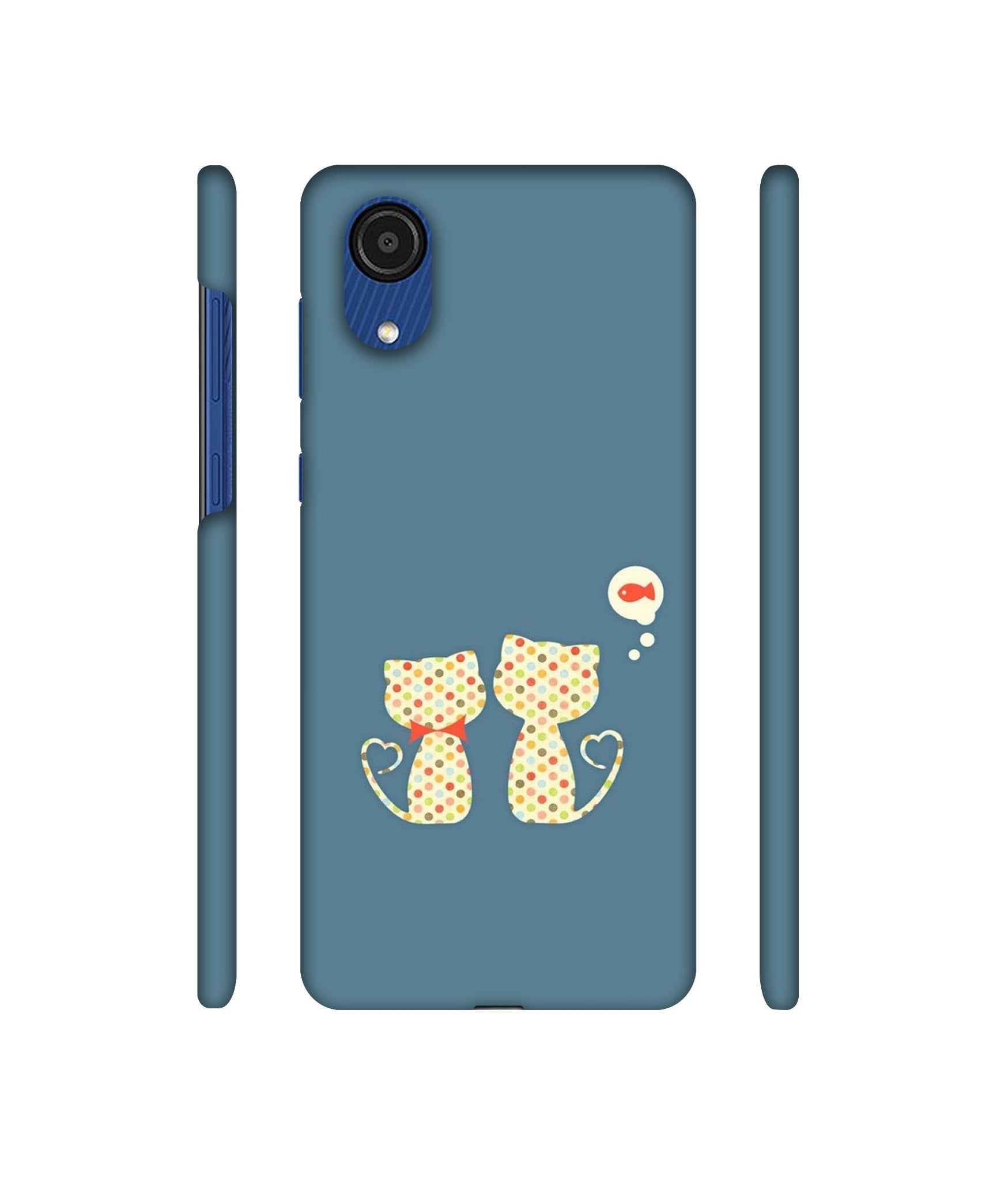 Fish On Mind Print Designer Hard Back Cover for Samsung Galaxy A03 Core