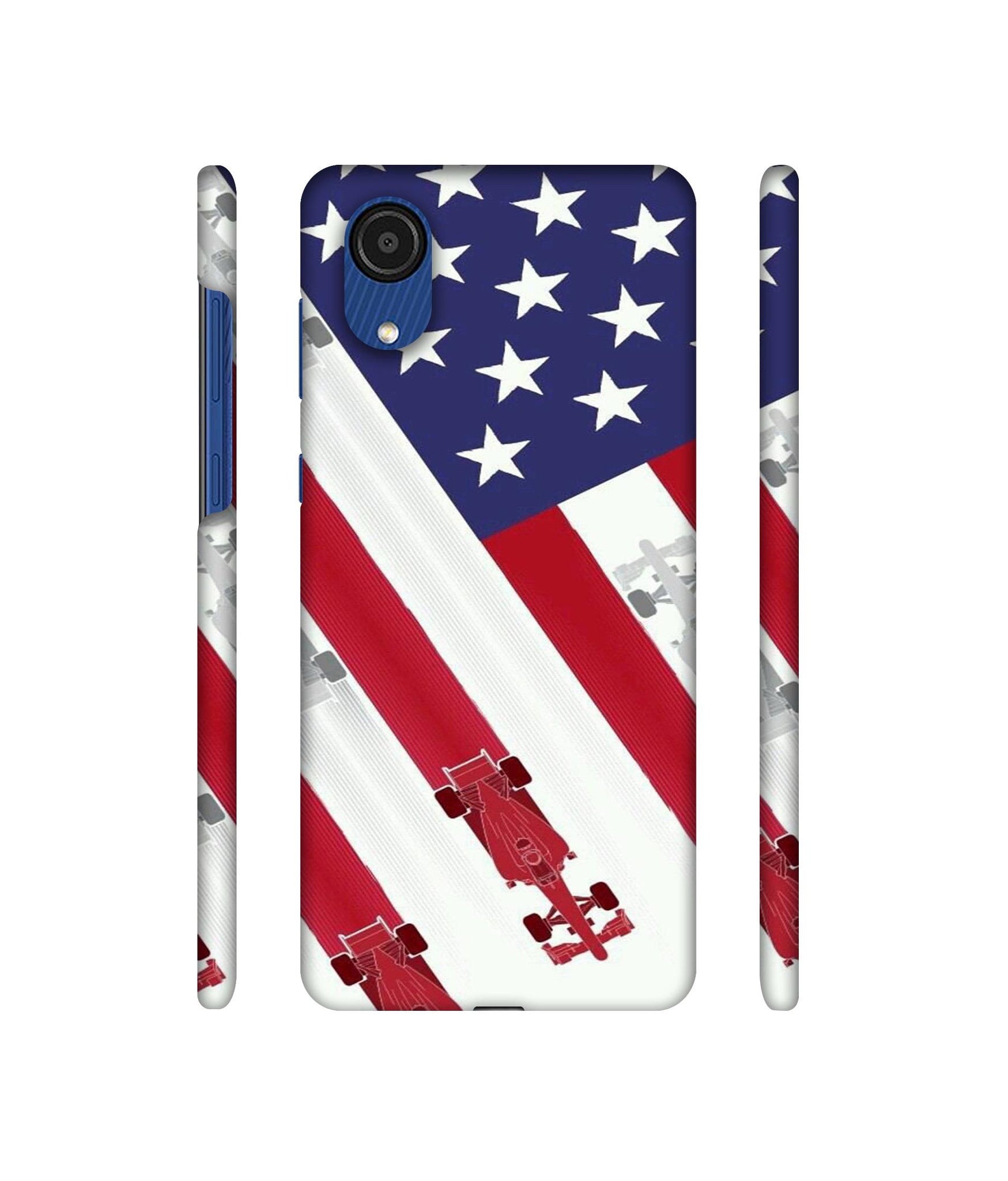 Ferrari On the Zoom Print Designer Hard Back Cover for Samsung Galaxy A03 Core
