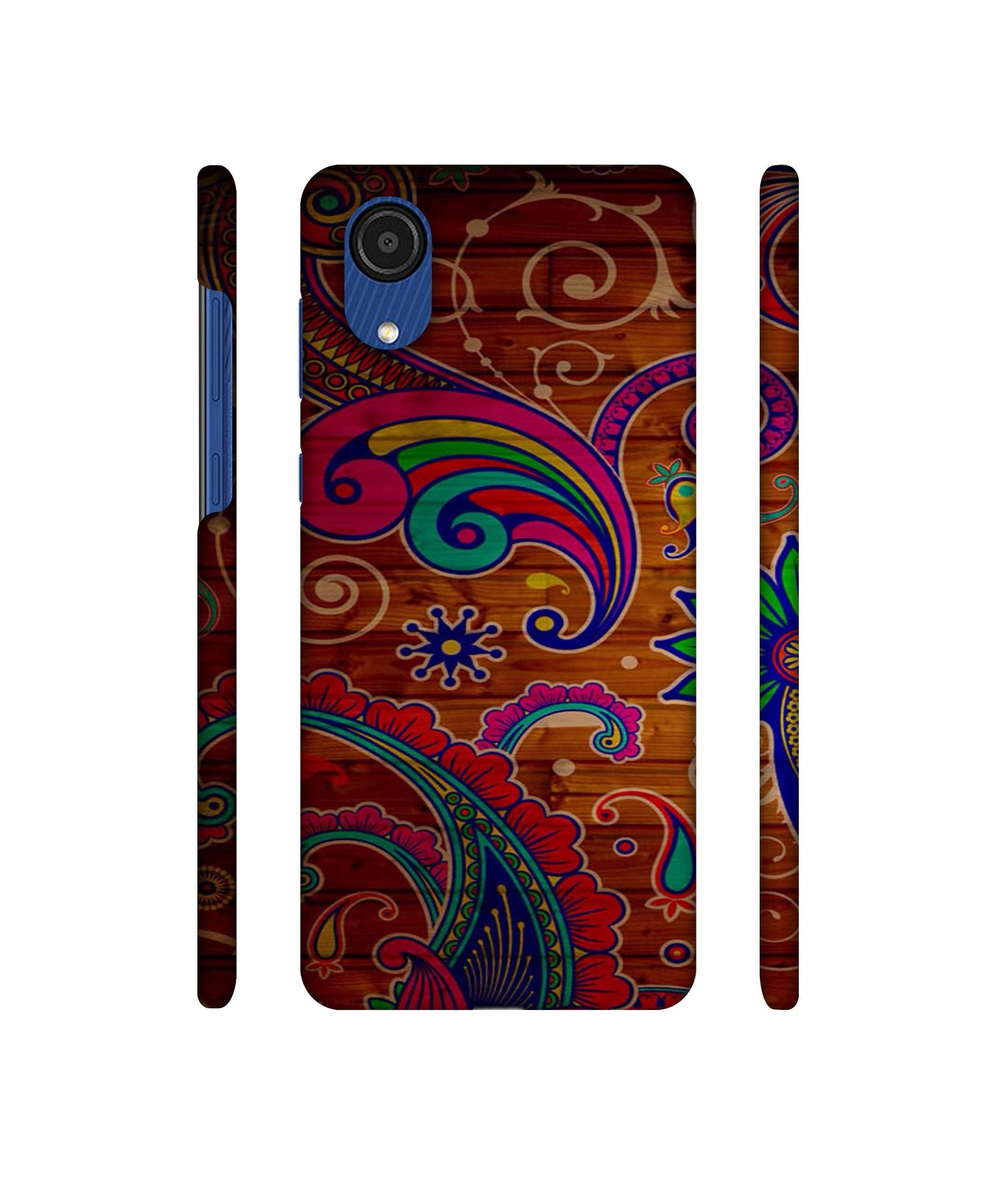 Wooden Pattern Print Designer Hard Back Cover for Samsung Galaxy A03 Core