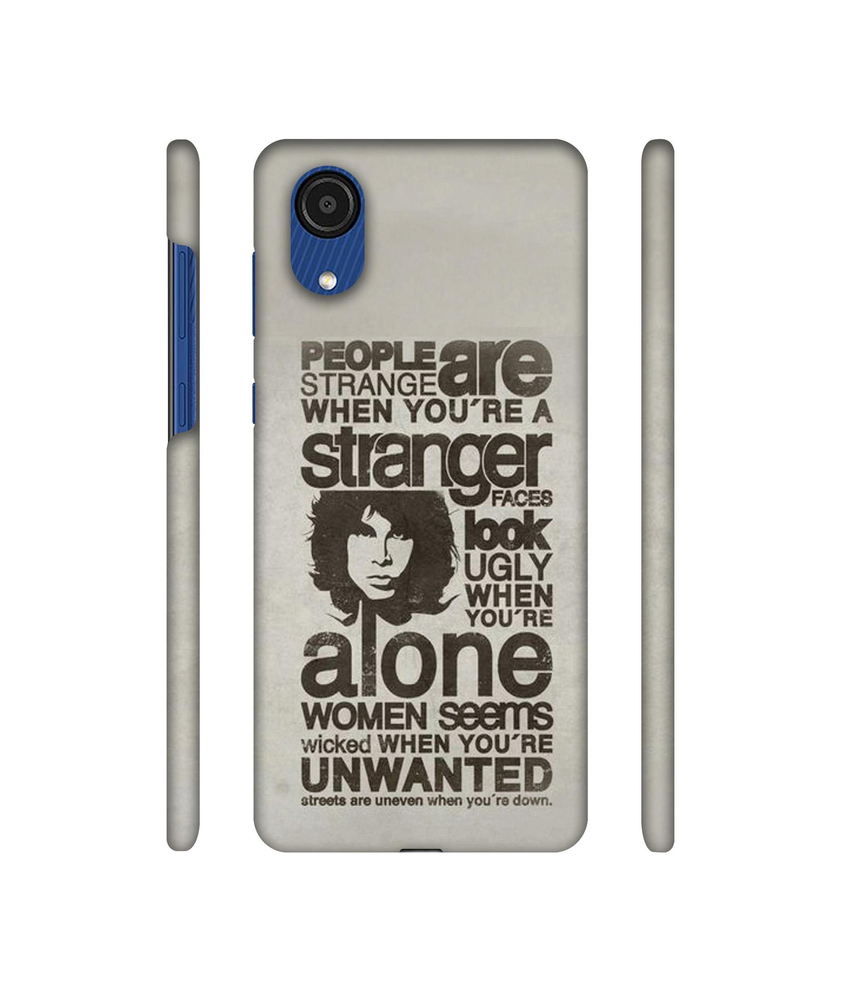 Quotes Pattern Designer Hard Back Cover for Samsung Galaxy A03 Core