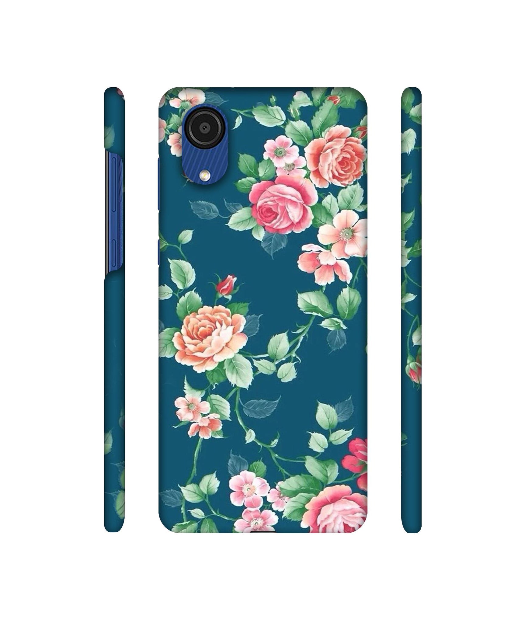 Vintage Floral Designer Hard Back Cover for Samsung Galaxy A03 Core