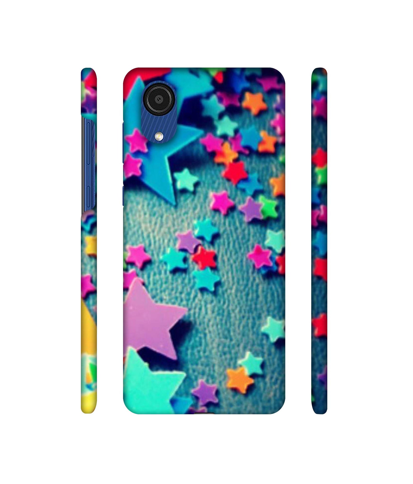 Colorful Stars Designer Hard Back Cover for Samsung Galaxy A03 Core