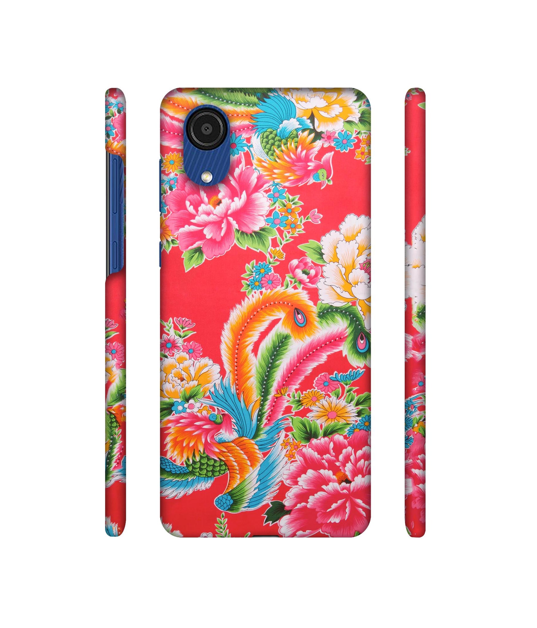 Cute Floral Pattern Print Designer Hard Back Cover for Samsung Galaxy A03 Core