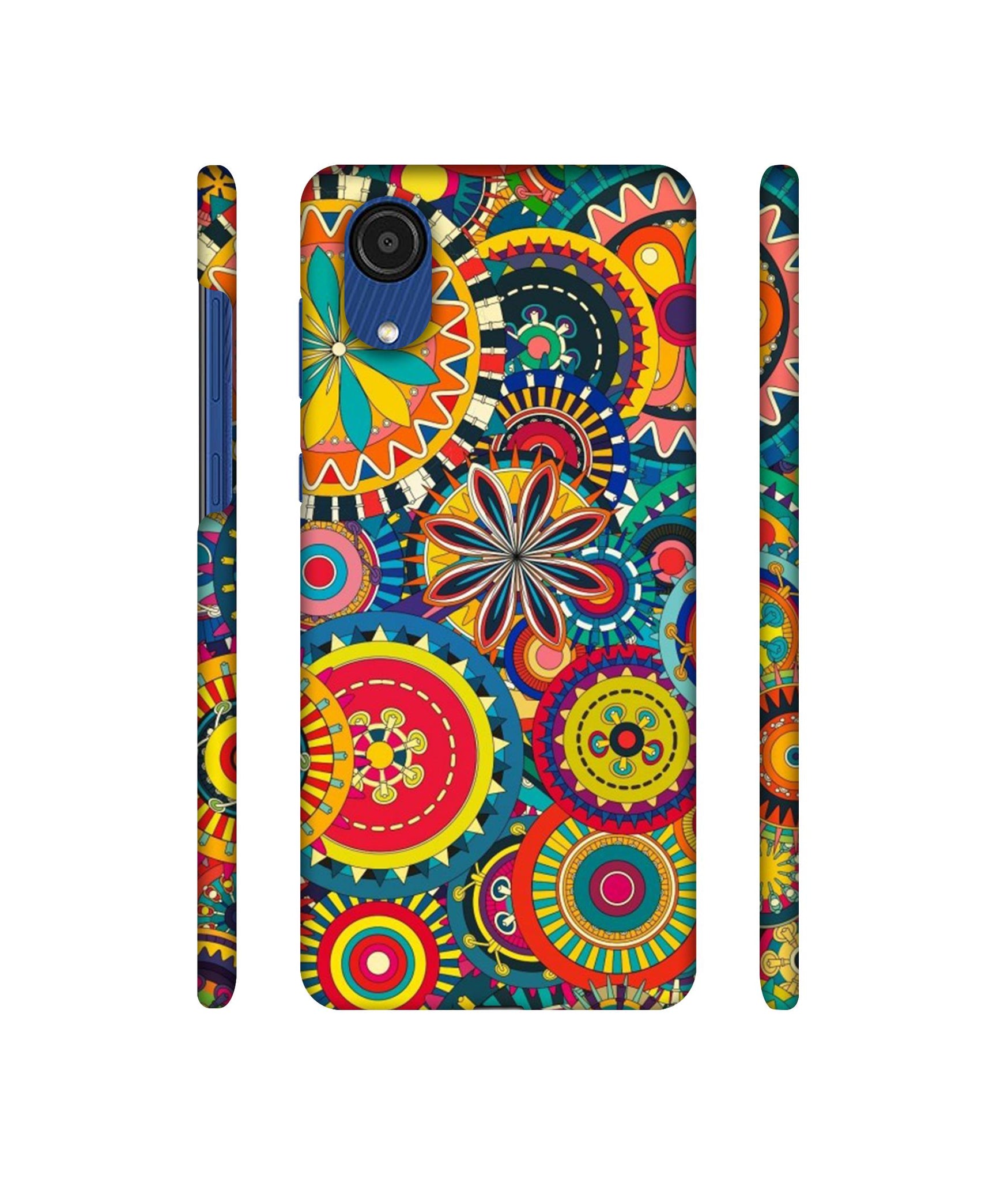 Ring Pattern Print Designer Hard Back Cover for Samsung Galaxy A03 Core