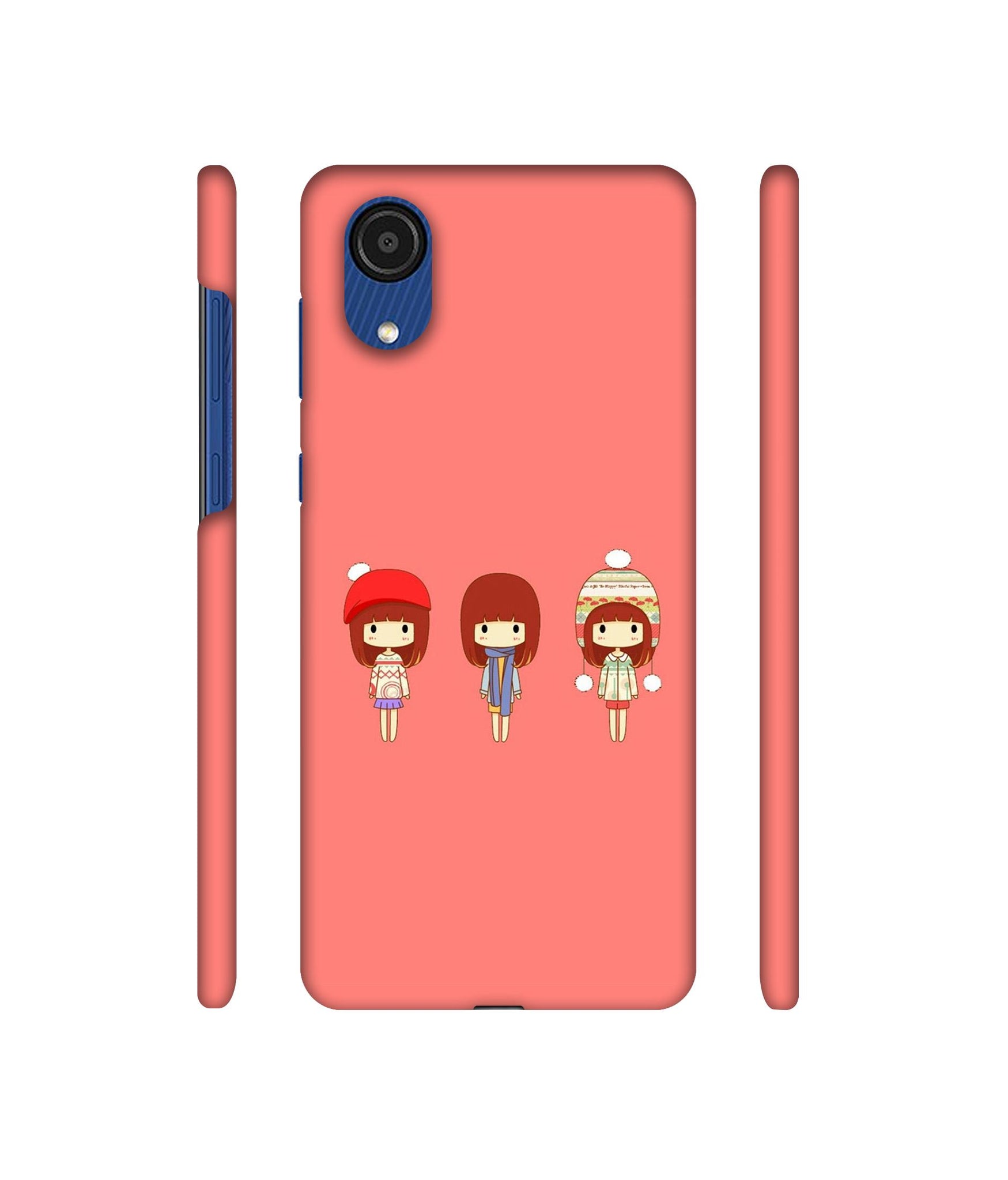 Cute Girls Designer Hard Back Cover for Samsung Galaxy A03 Core