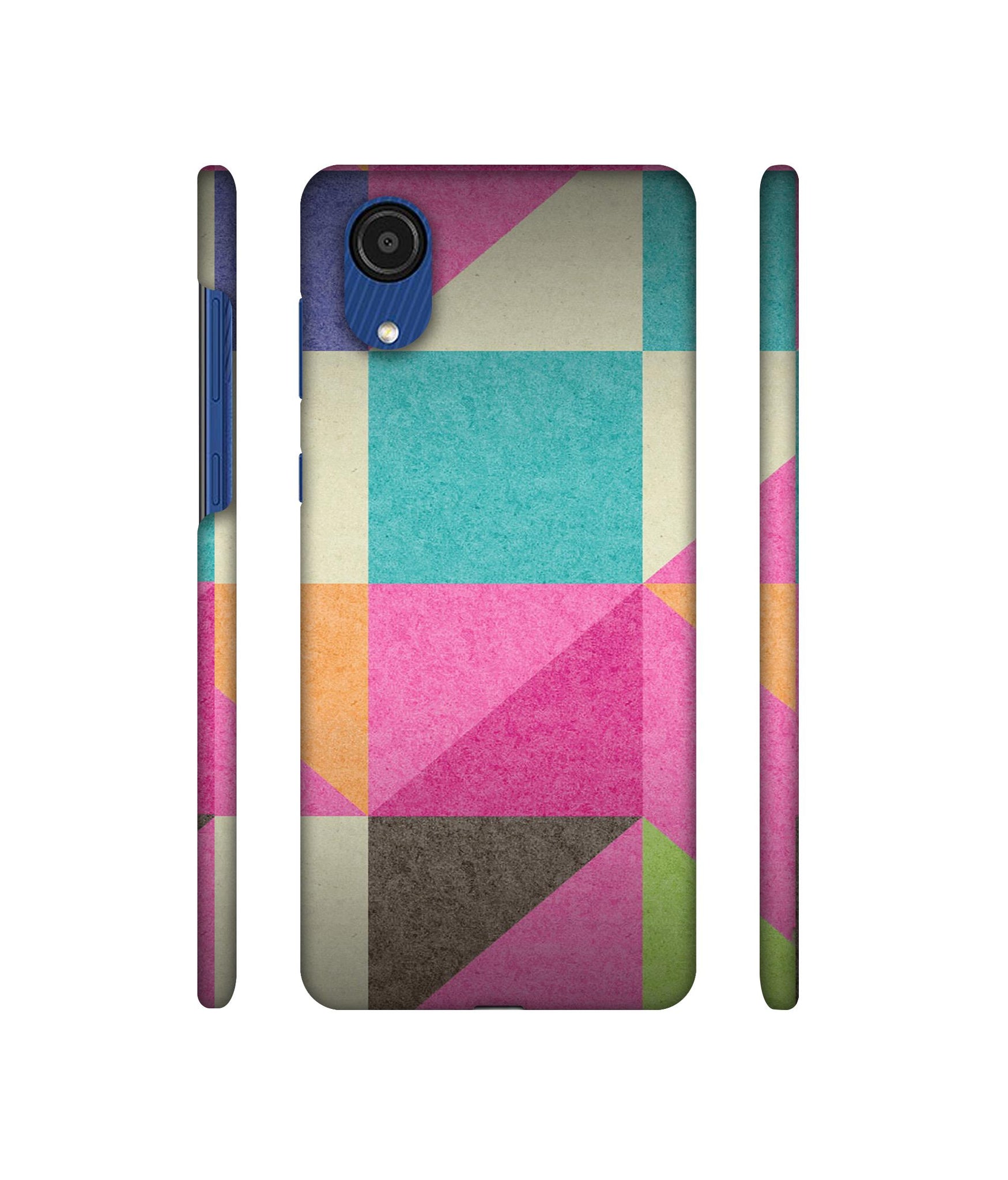 Pink Cyan Designer Hard Back Cover for Samsung Galaxy A03 Core