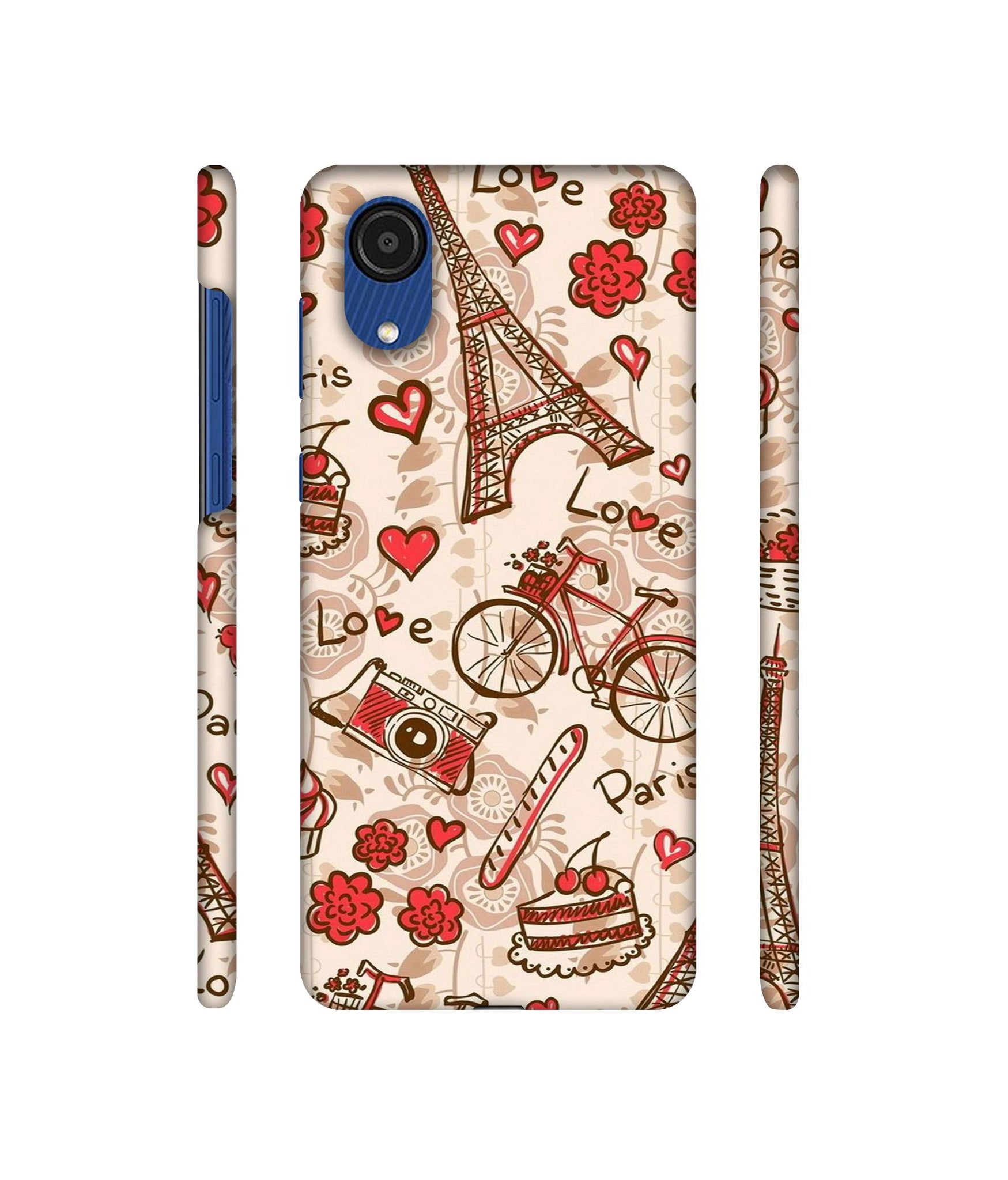 Vintage Paris Designer Hard Back Cover for Samsung Galaxy A03 Core