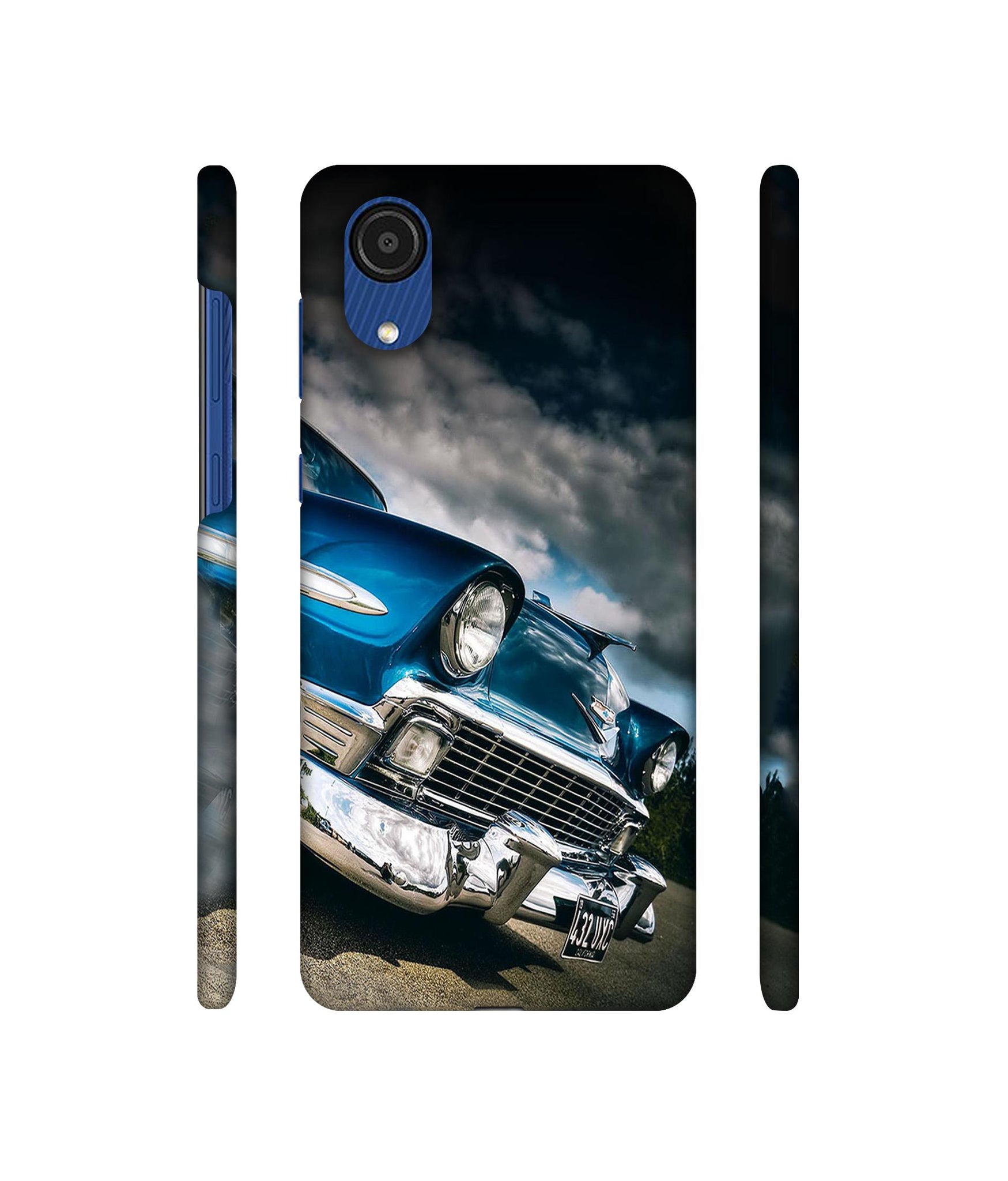 Vintage Car Pattern Designer Hard Back Cover for Samsung Galaxy A03 Core