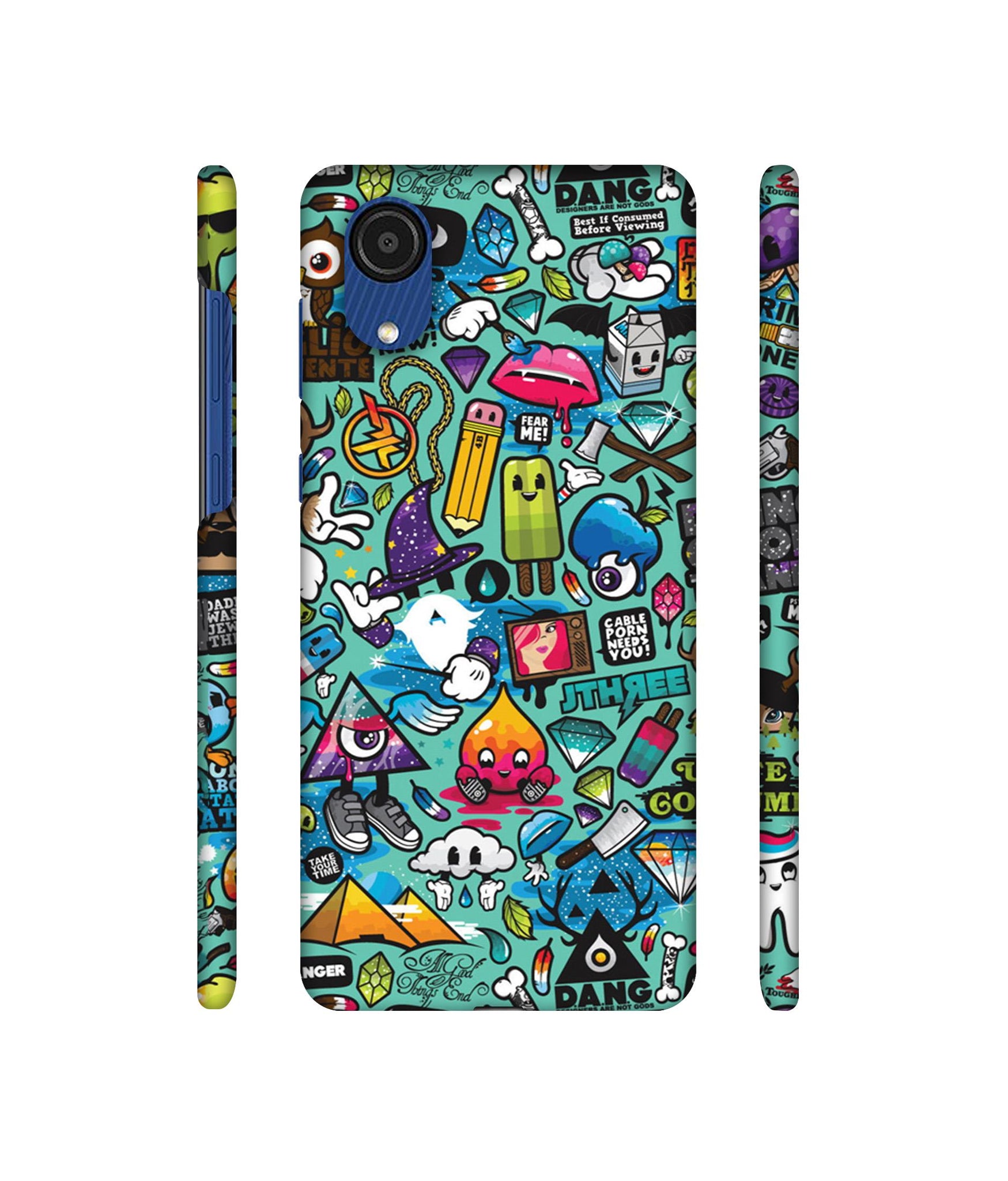 Crazy Designer Hard Back Cover for Samsung Galaxy A03 Core