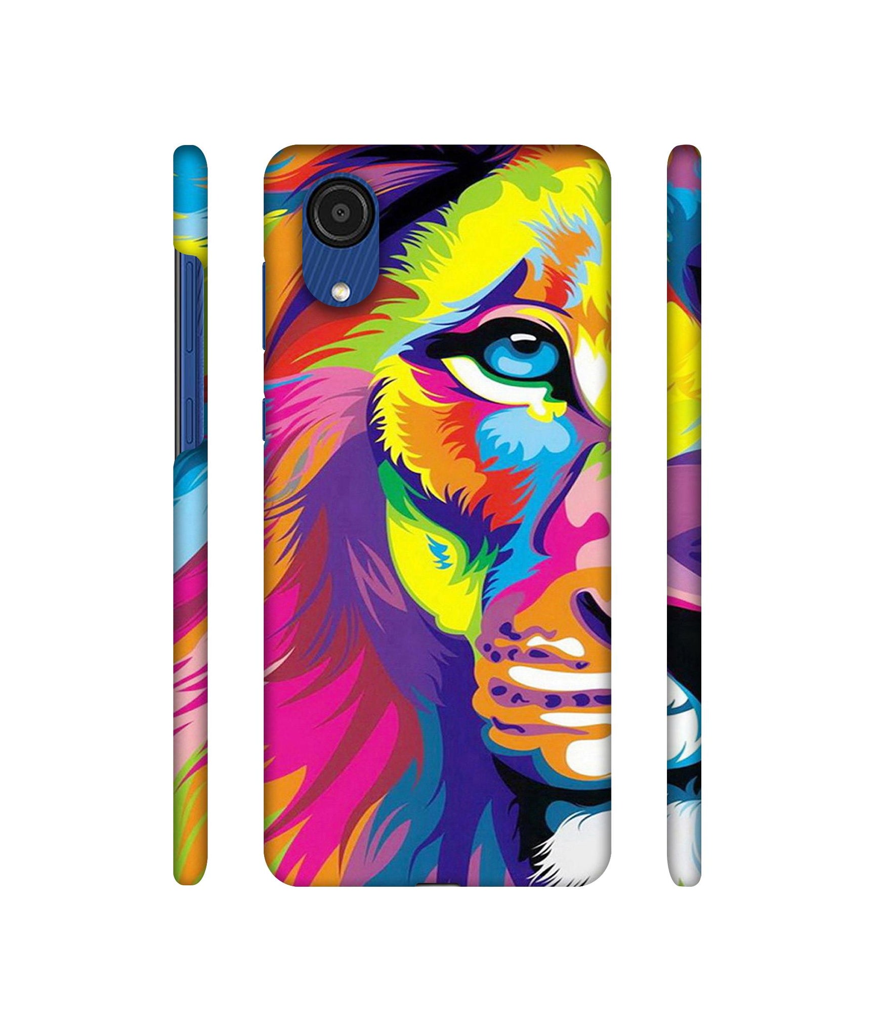 Lion Designer Hard Back Cover for Samsung Galaxy A03 Core
